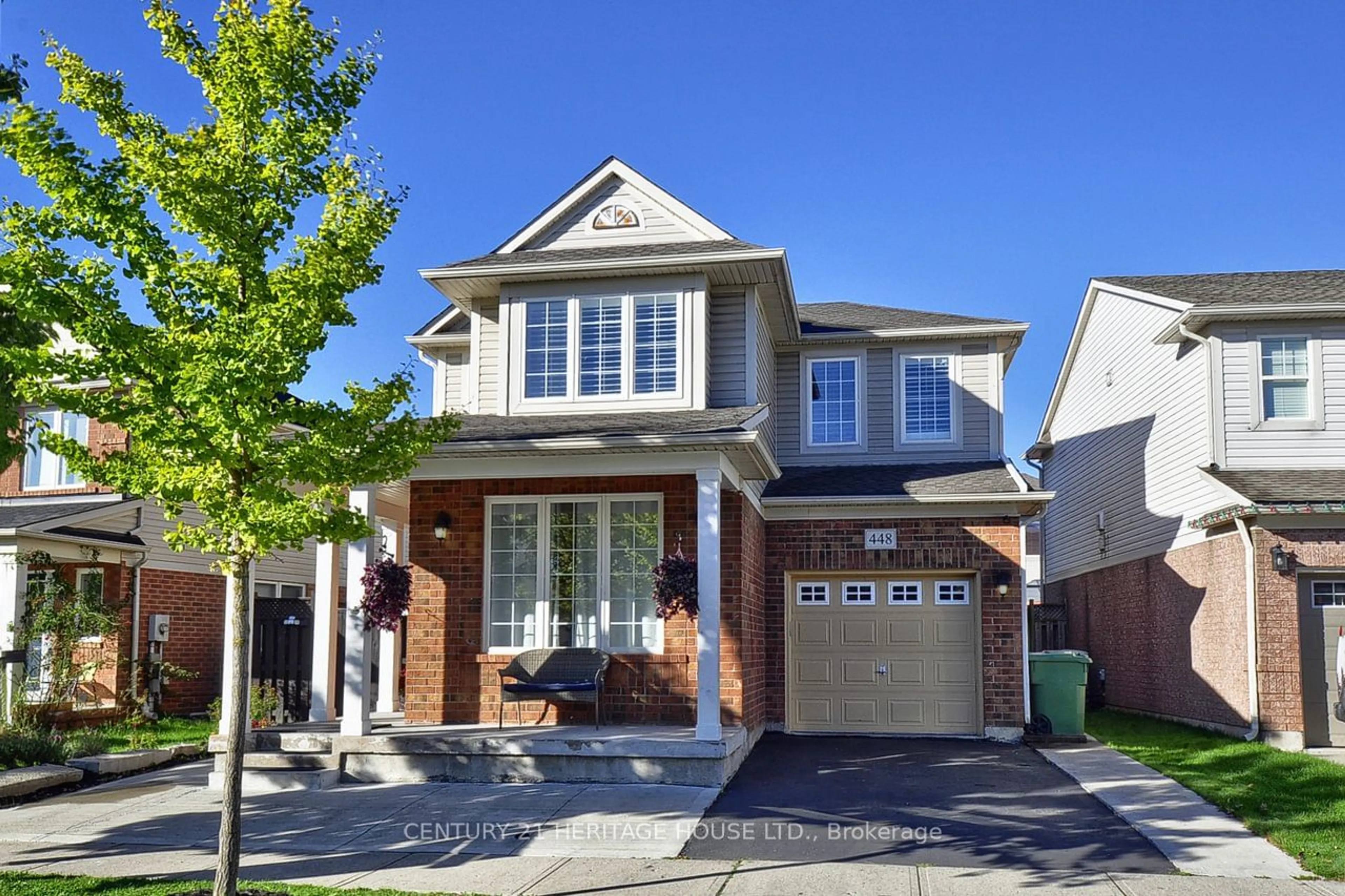 A pic from exterior of the house or condo, the street view for 448 Garth Massey Dr, Cambridge Ontario N1T 2G5