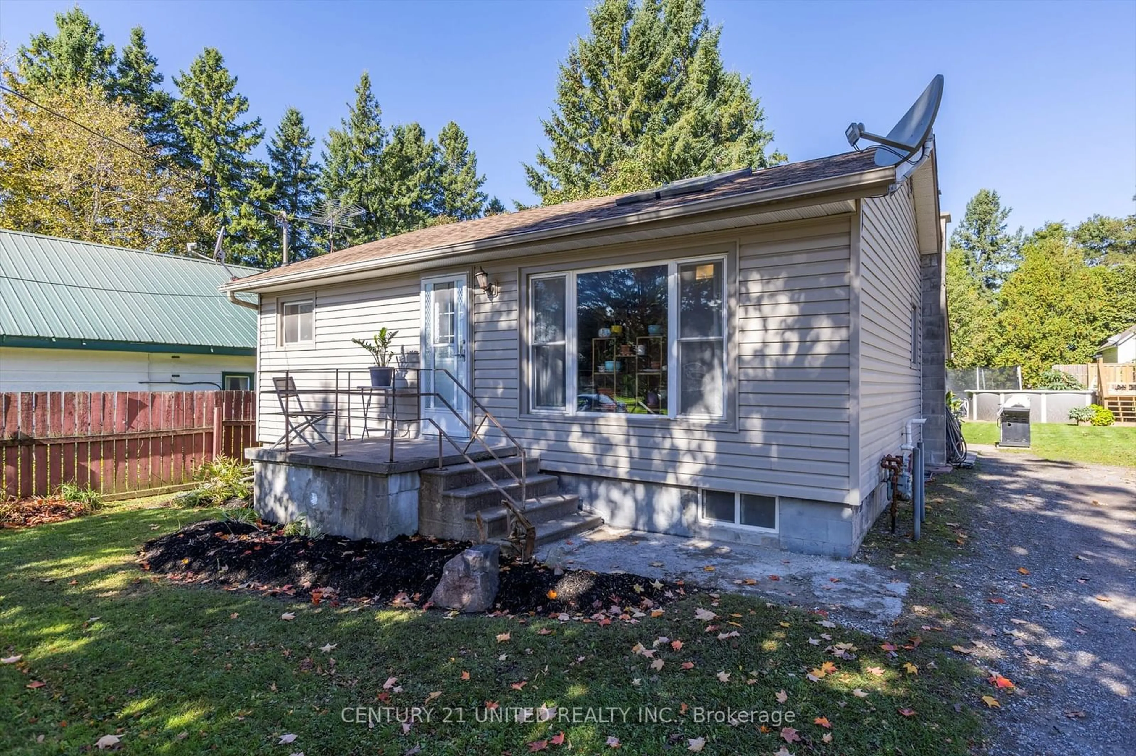 Frontside or backside of a home, the fenced backyard for 572 Old Norwood Rd, Havelock-Belmont-Methuen Ontario K0L 1Z0