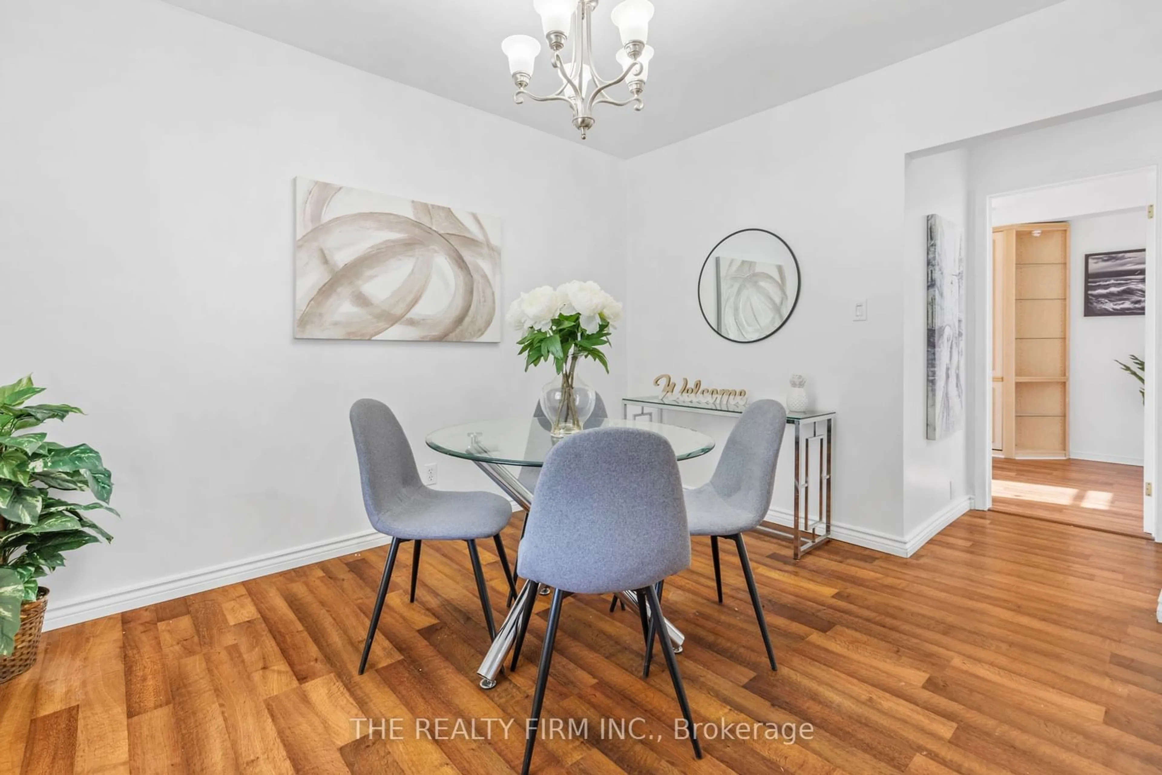 Dining room, wood floors, cottage for 112 Emery St, London Ontario N6J 1S1