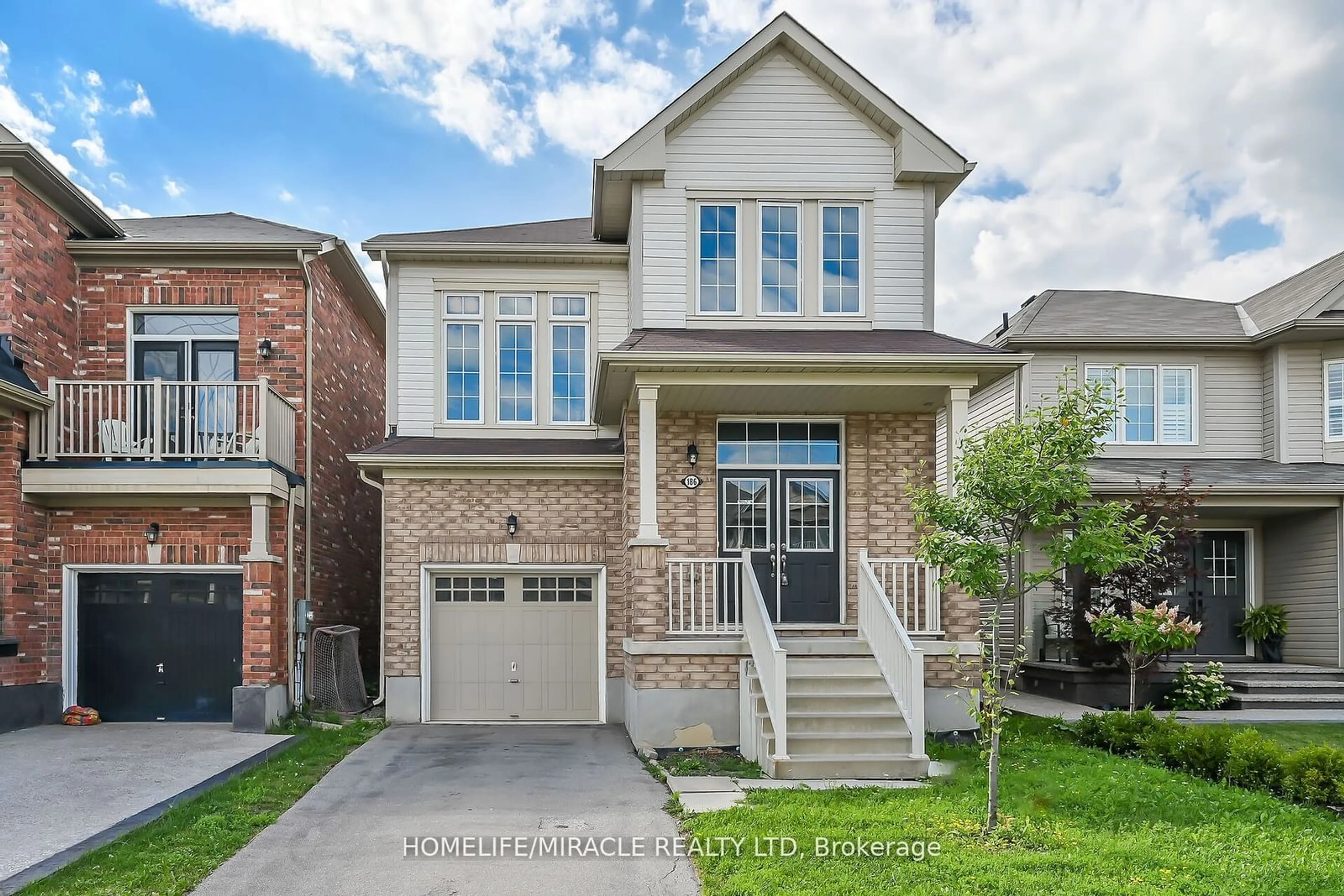 Home with brick exterior material for 186 Odonnell Dr, Hamilton Ontario L0R 1C0