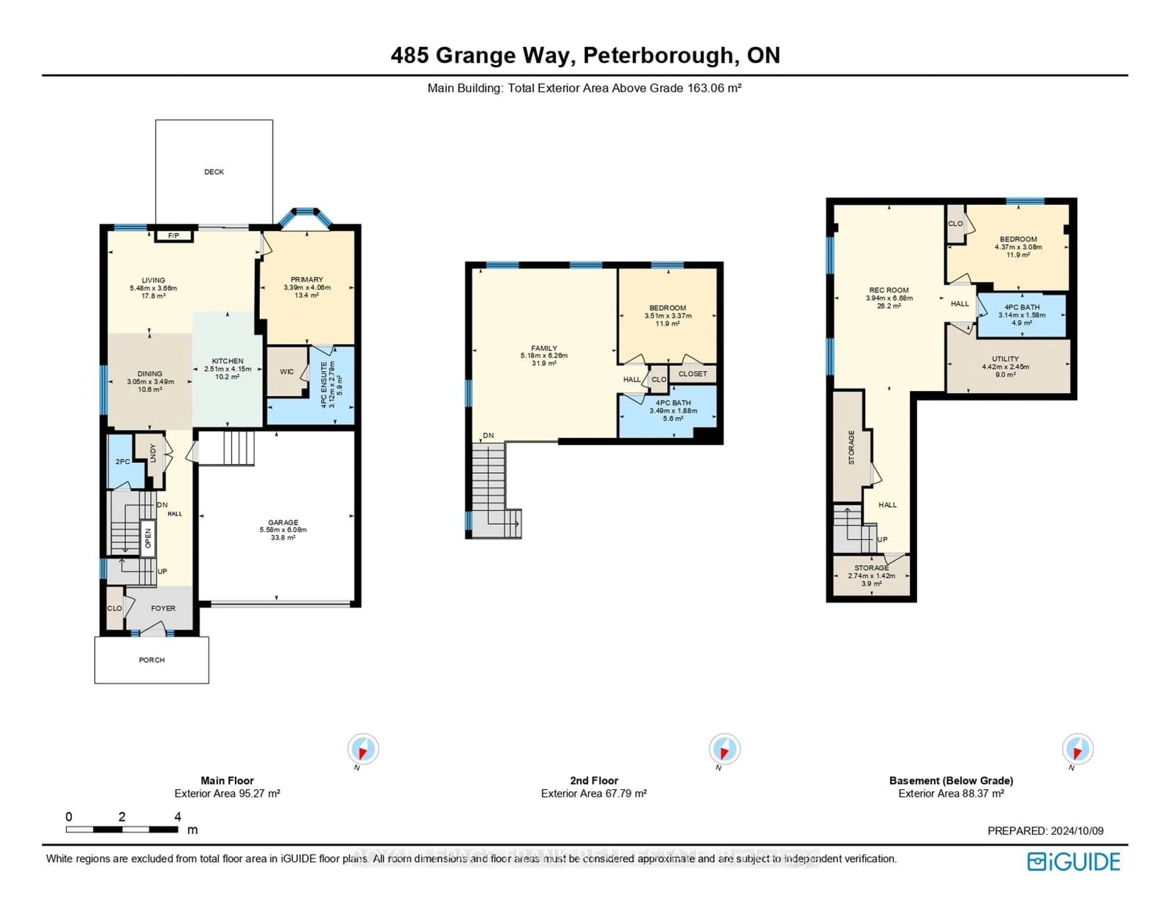 Floor plan for 485 Grange Way, Peterborough Ontario K9H 0H8