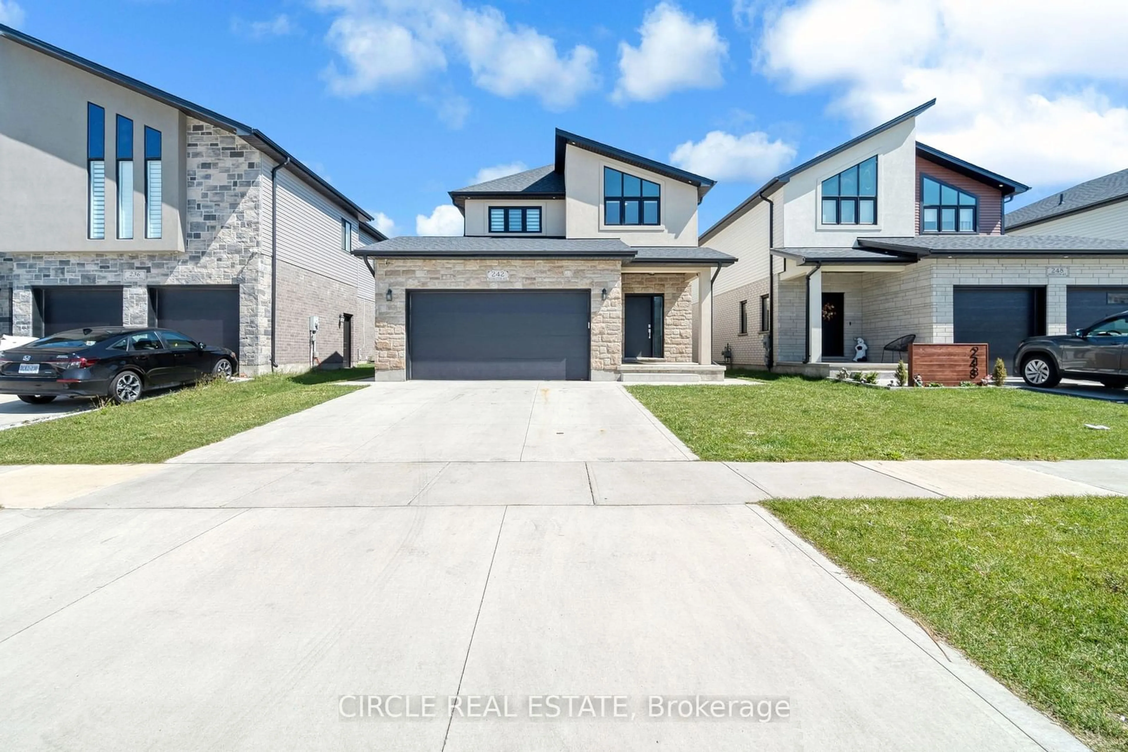 Frontside or backside of a home, the street view for 242 Middleton Ave, London Ontario N6L 0E9