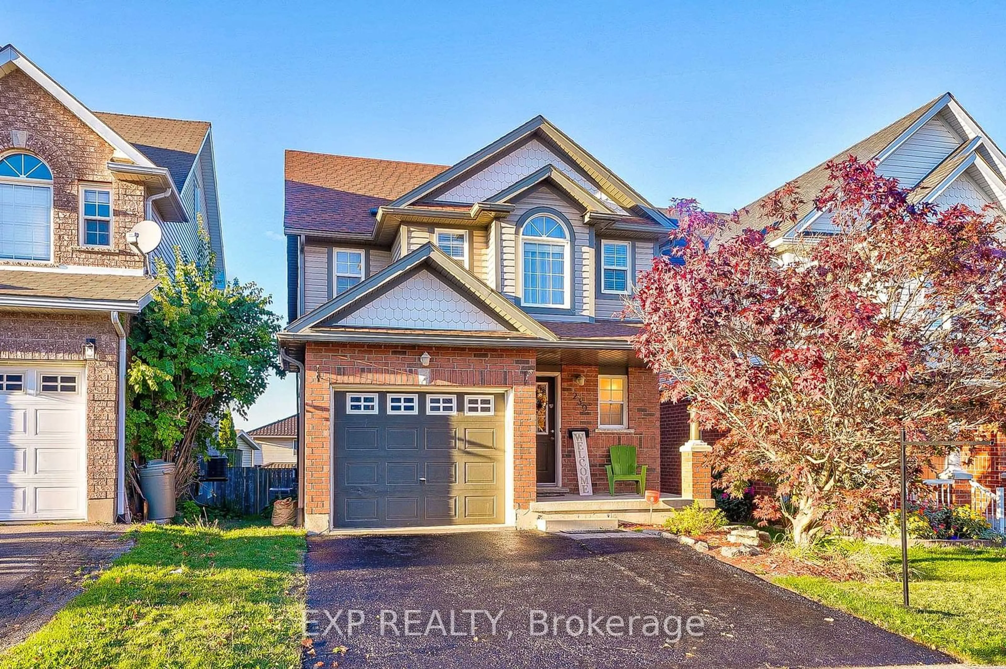 Frontside or backside of a home, the street view for 239 Bridlewreath St, Kitchener Ontario N2E 4B5