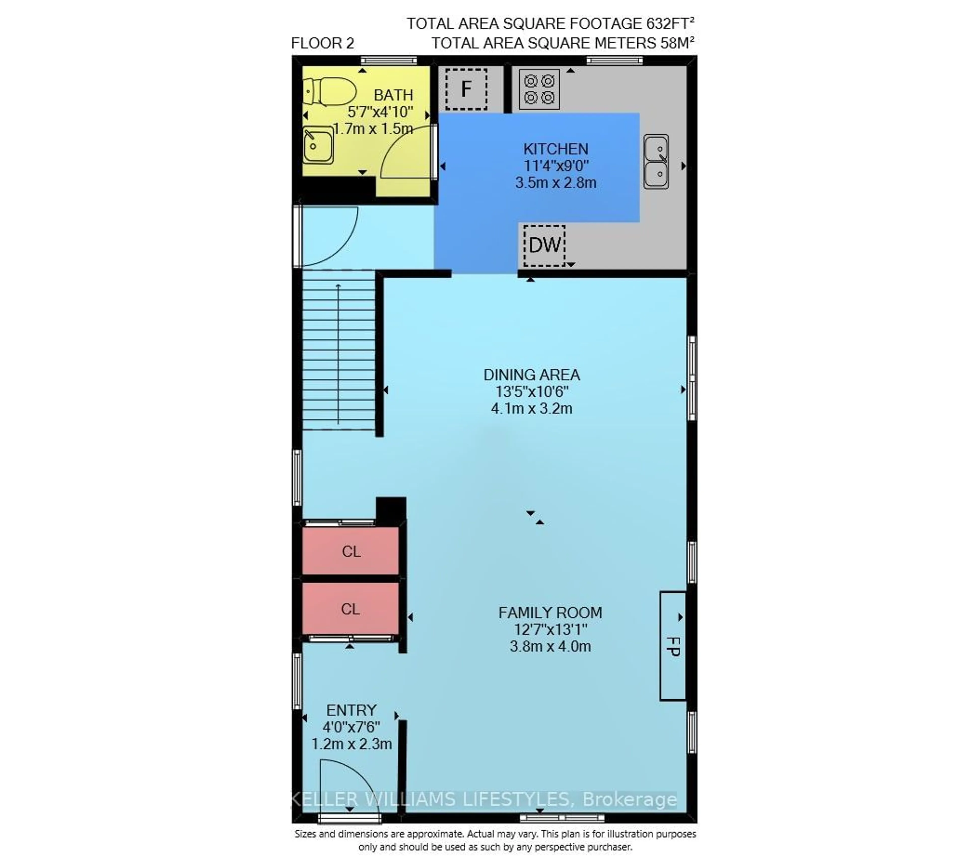 Floor plan for 76 Connaught Ave, London Ontario N5Y 3A6