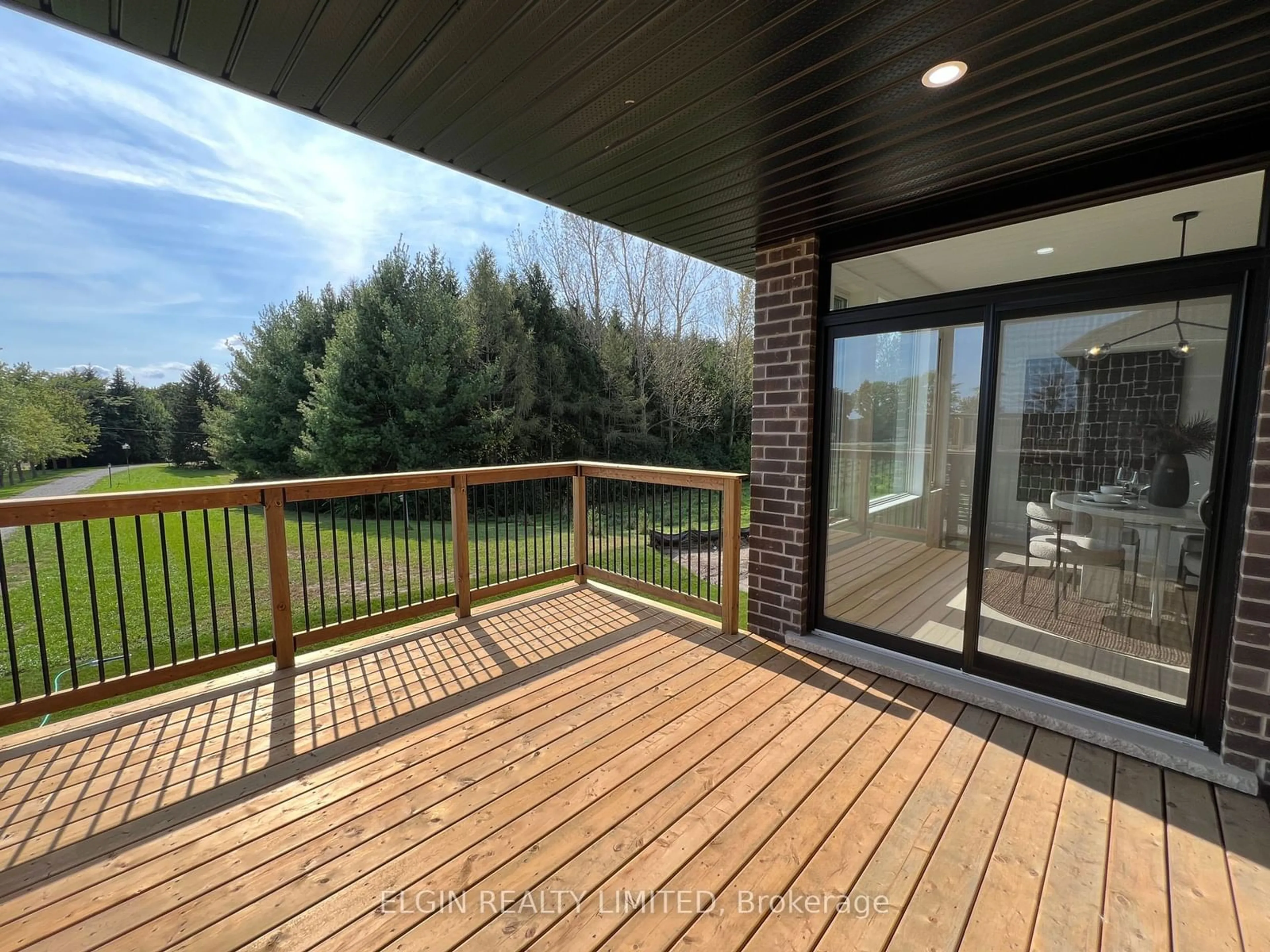 Patio, the fenced backyard for 130 Graydon Dr, South-West Oxford Ontario N0J 1N0