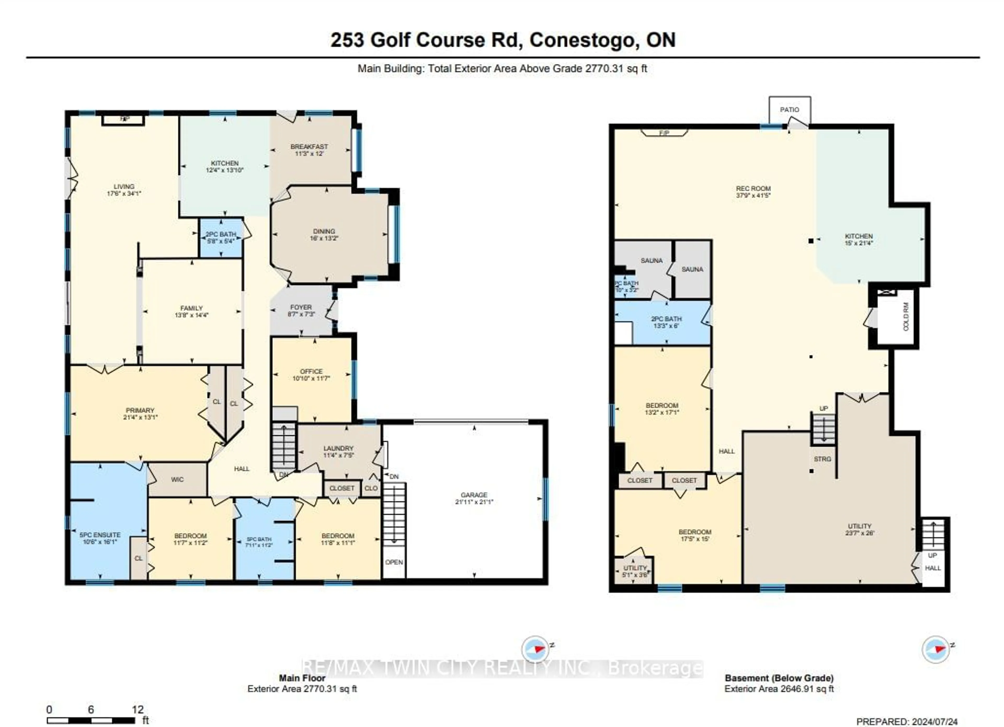 Floor plan for 253 Golf Course Rd, Woolwich Ontario N0B 1N0