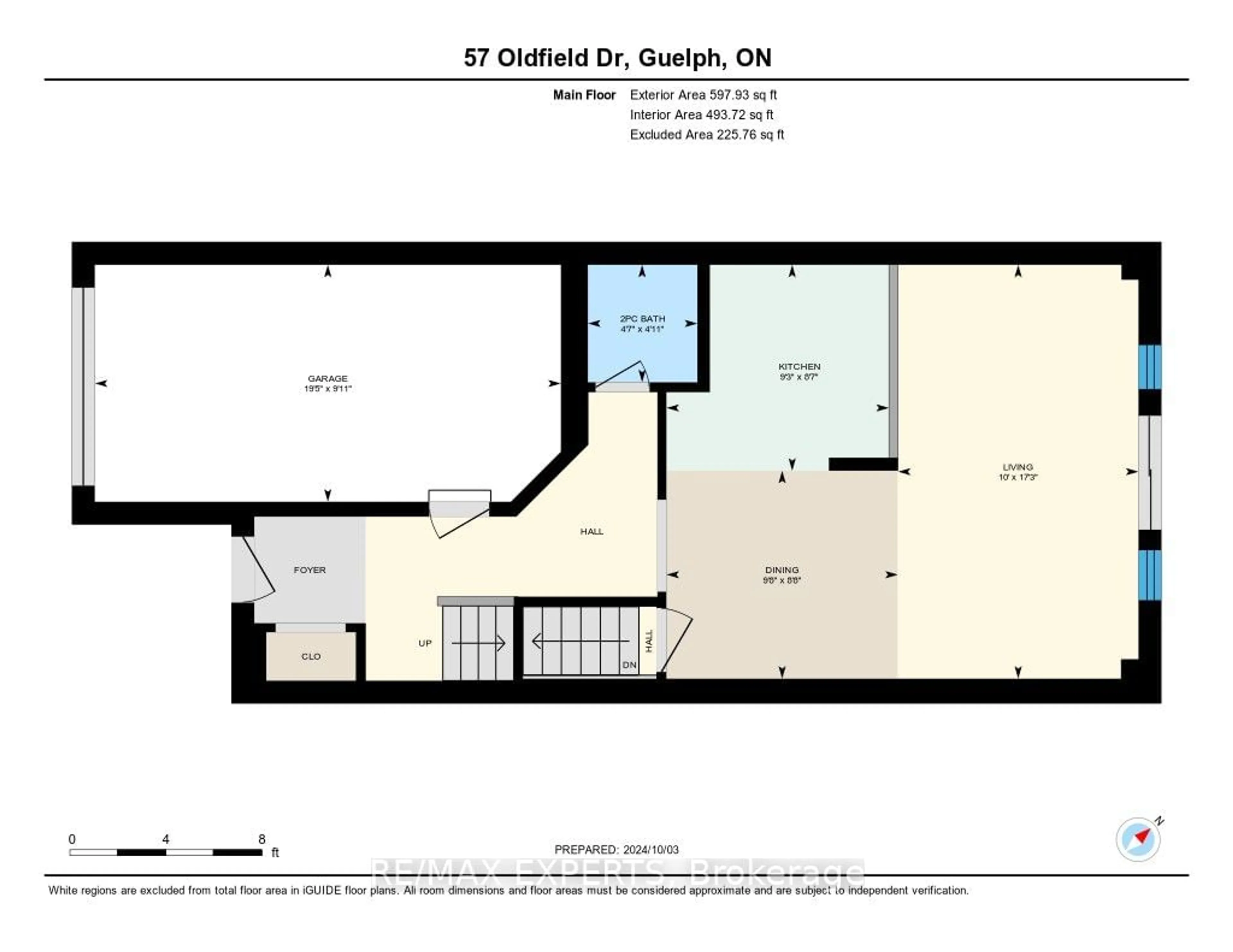 Floor plan for 57 Oldfield Dr #57O, Guelph Ontario N1L 0K6