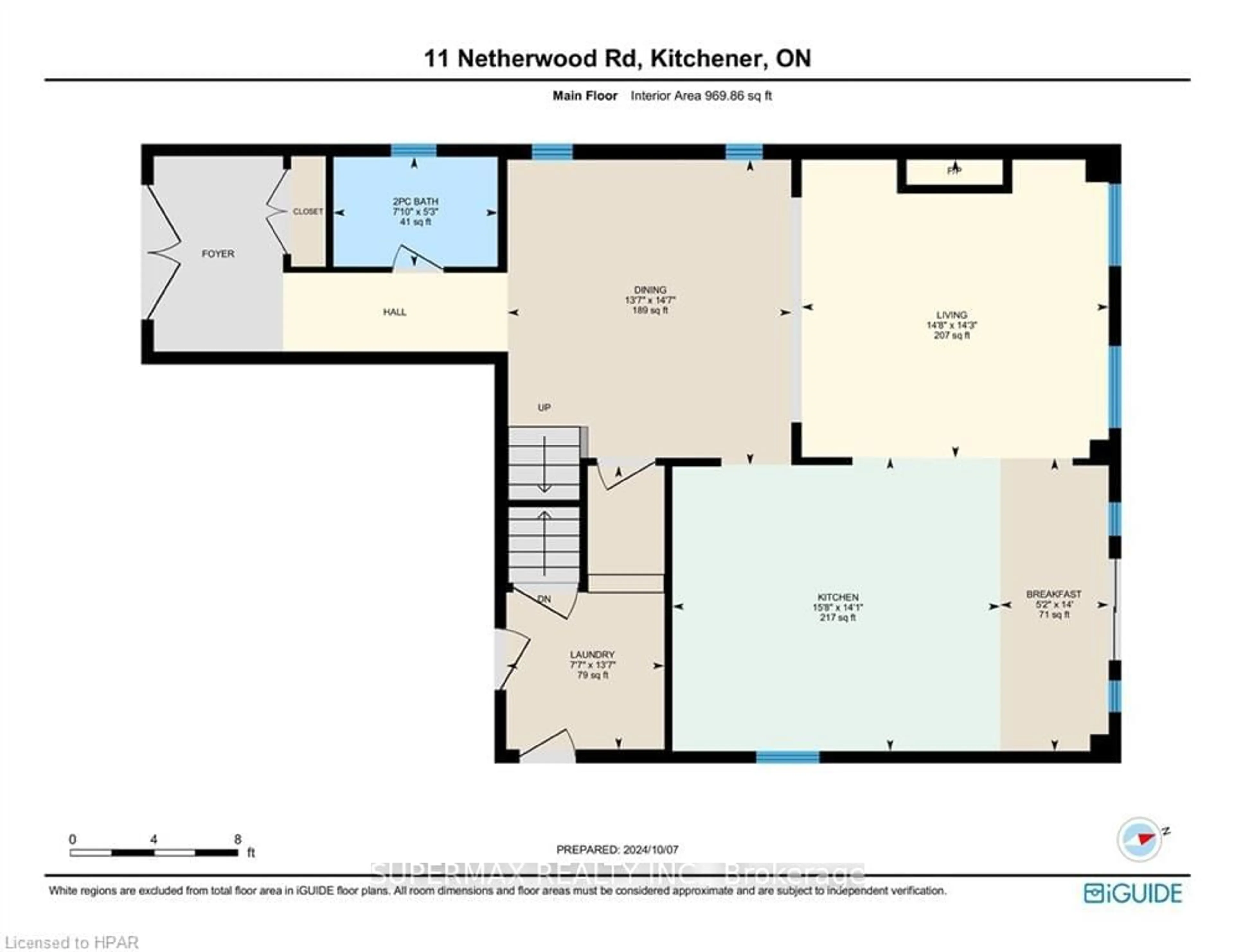 Floor plan for 11 Netherwood Rd, Kitchener Ontario N2P 0B7