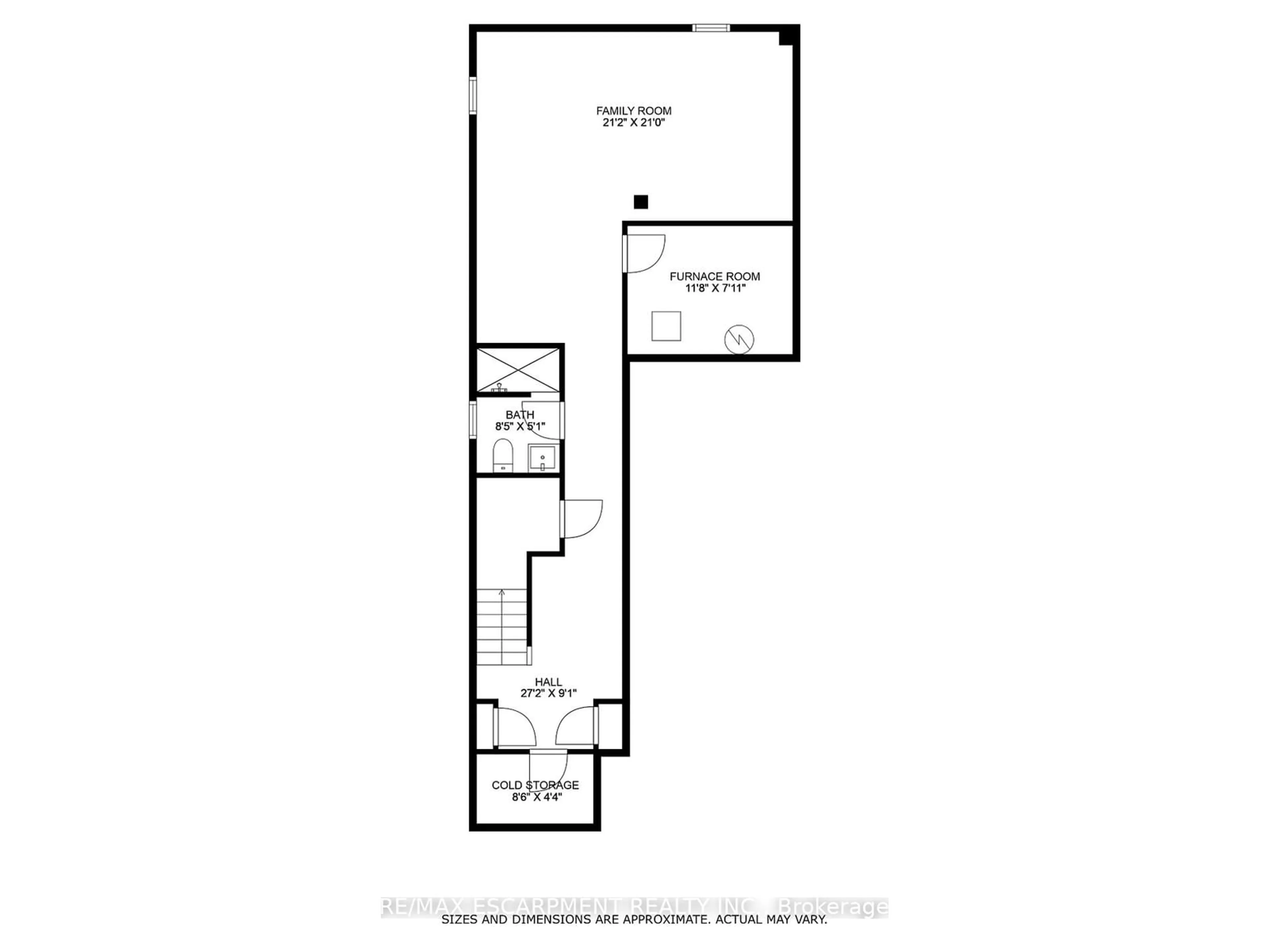 Floor plan for 201 HATT St, Hamilton Ontario L9H 2G7