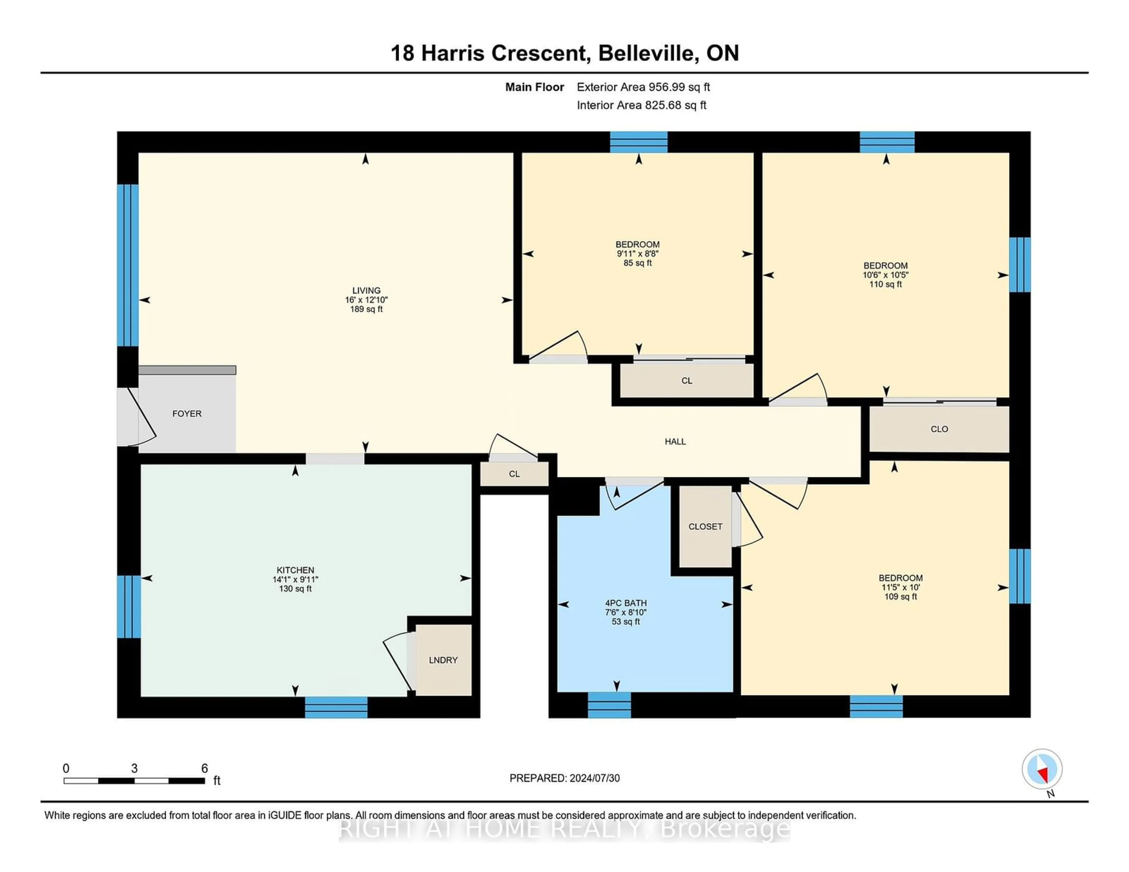 Floor plan for 18 Harris Cres, Belleville Ontario K8P 2M6