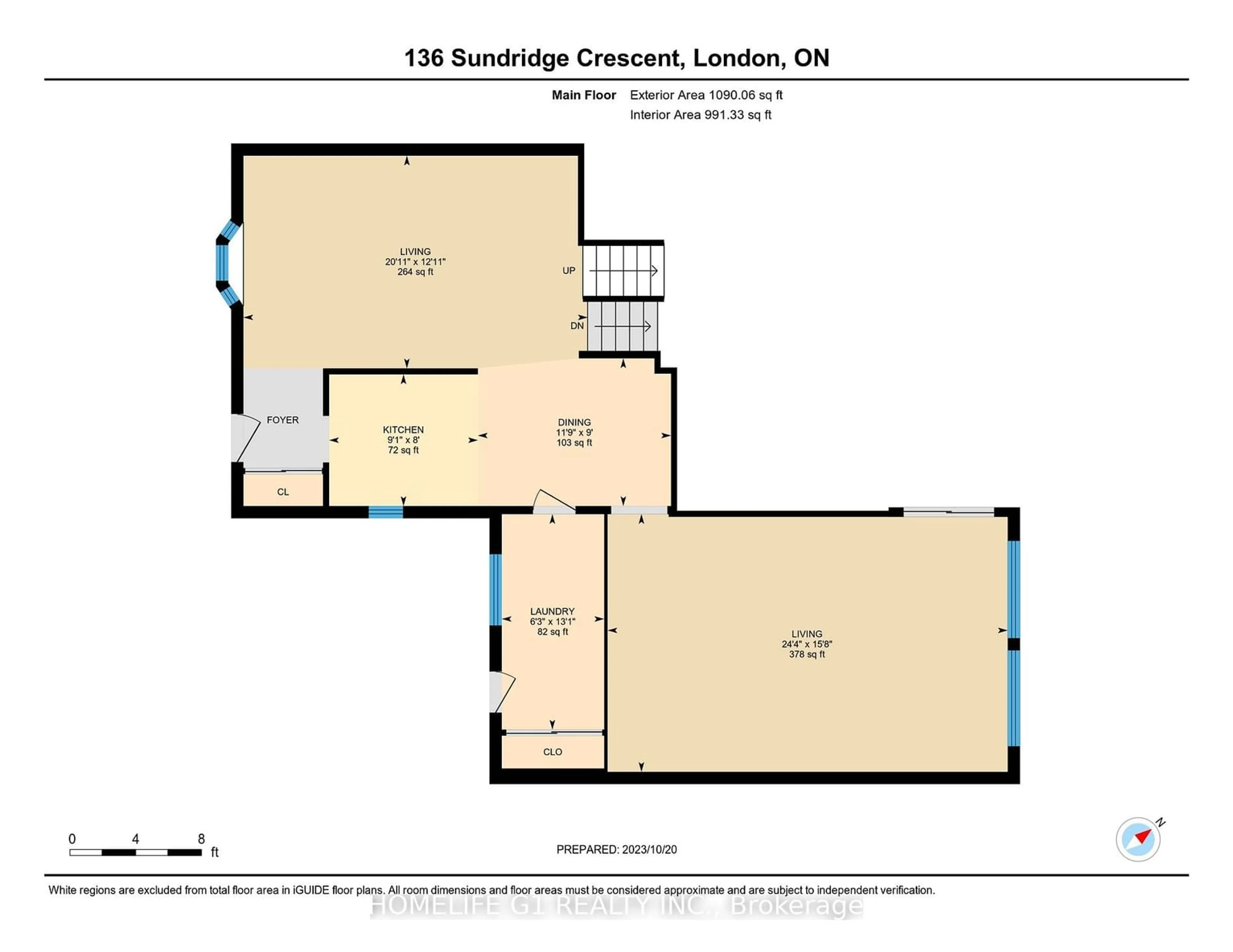 Floor plan for 136 Sundridge Cres, London Ontario N5Z 4R7