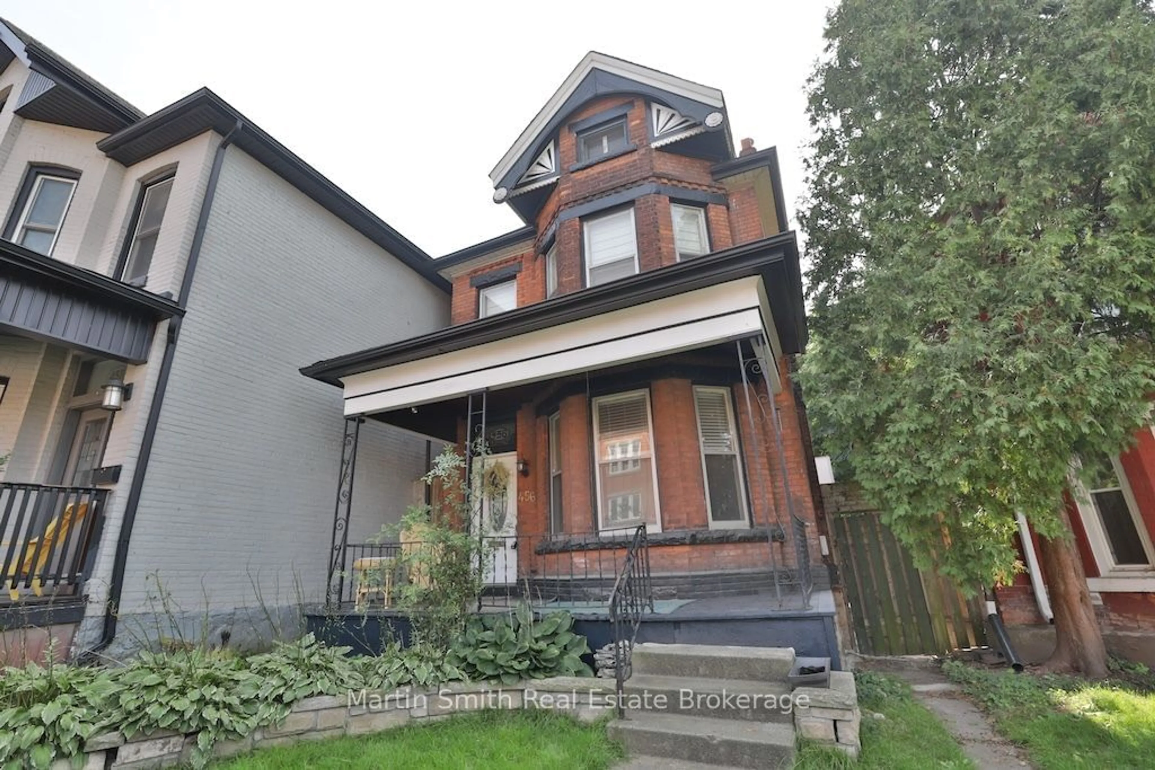 Frontside or backside of a home, the street view for 456 King William St, Hamilton Ontario L8L 1P9