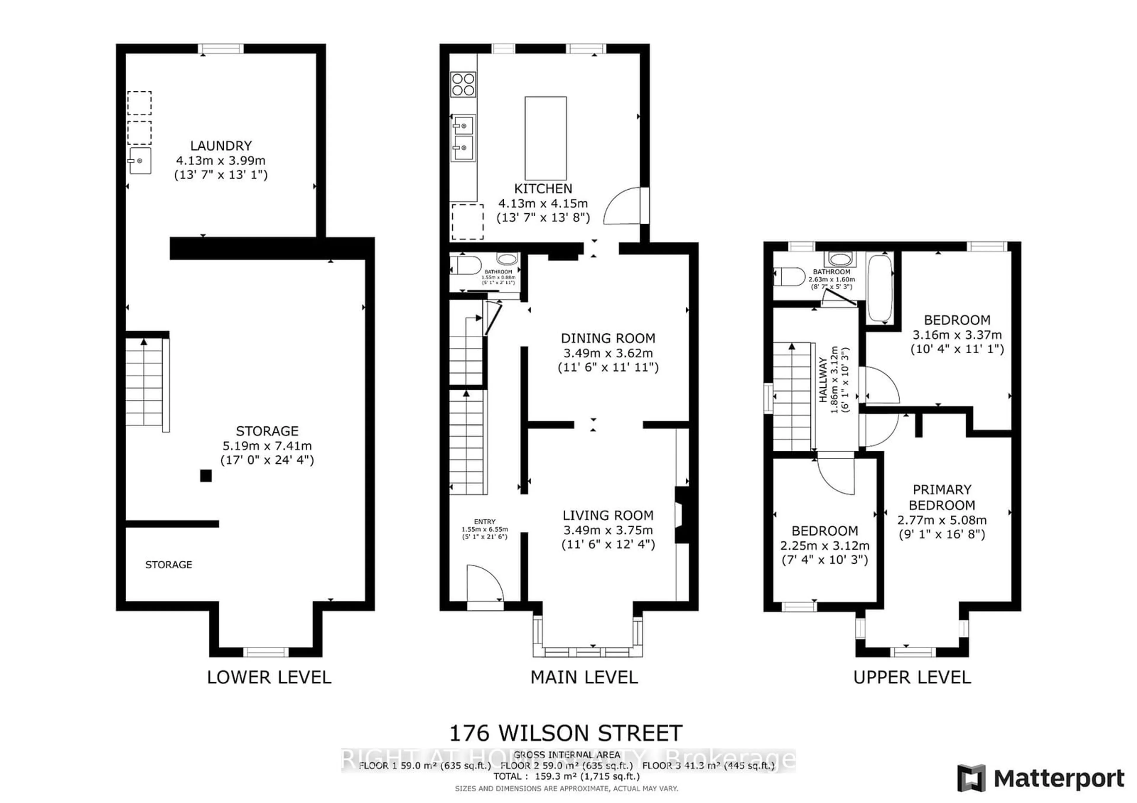 Floor plan for 176 Wilson St, Hamilton Ontario L8R 1E4