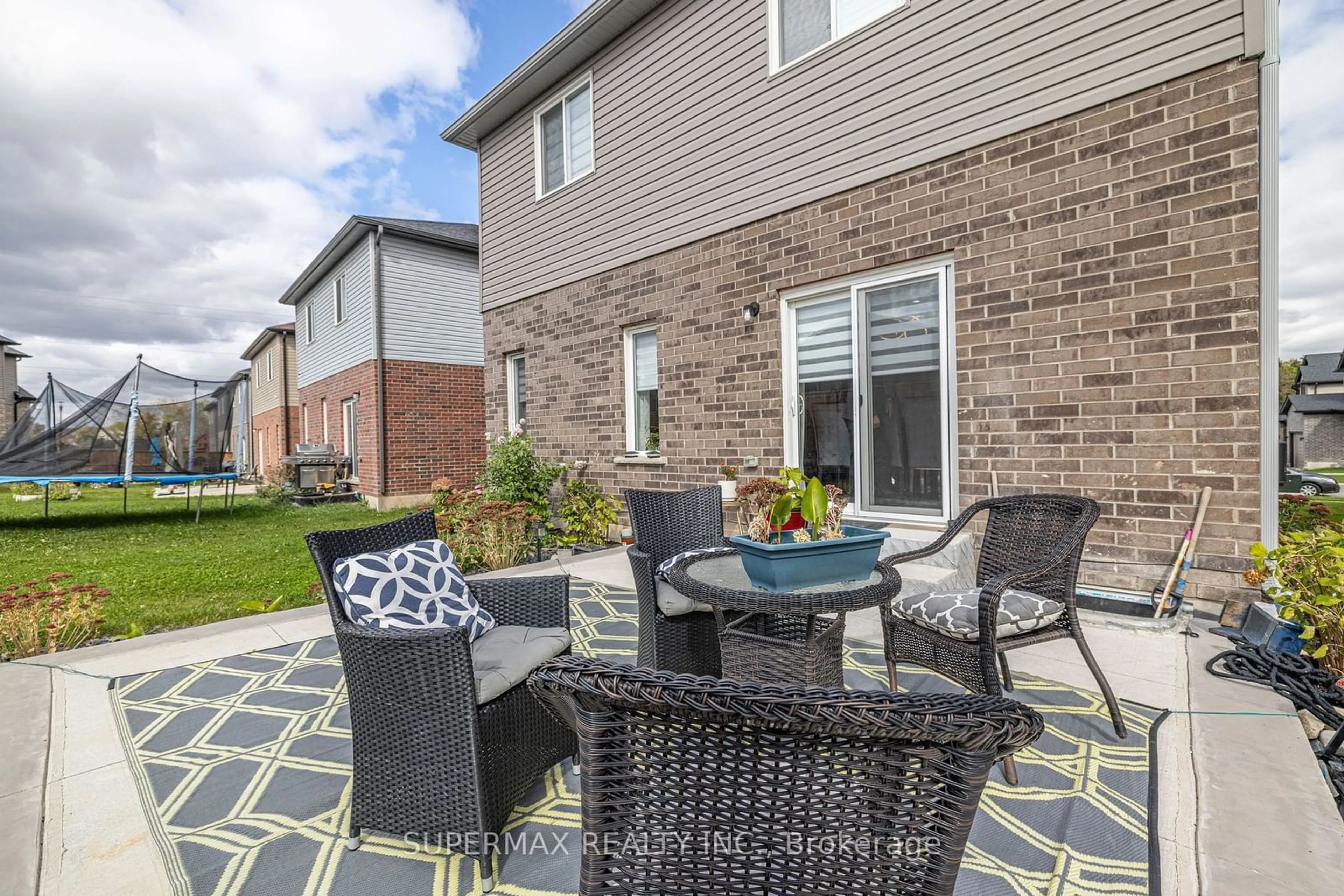 Patio, the fenced backyard for 2743 Oriole Dr, London Ontario N6M 1E7