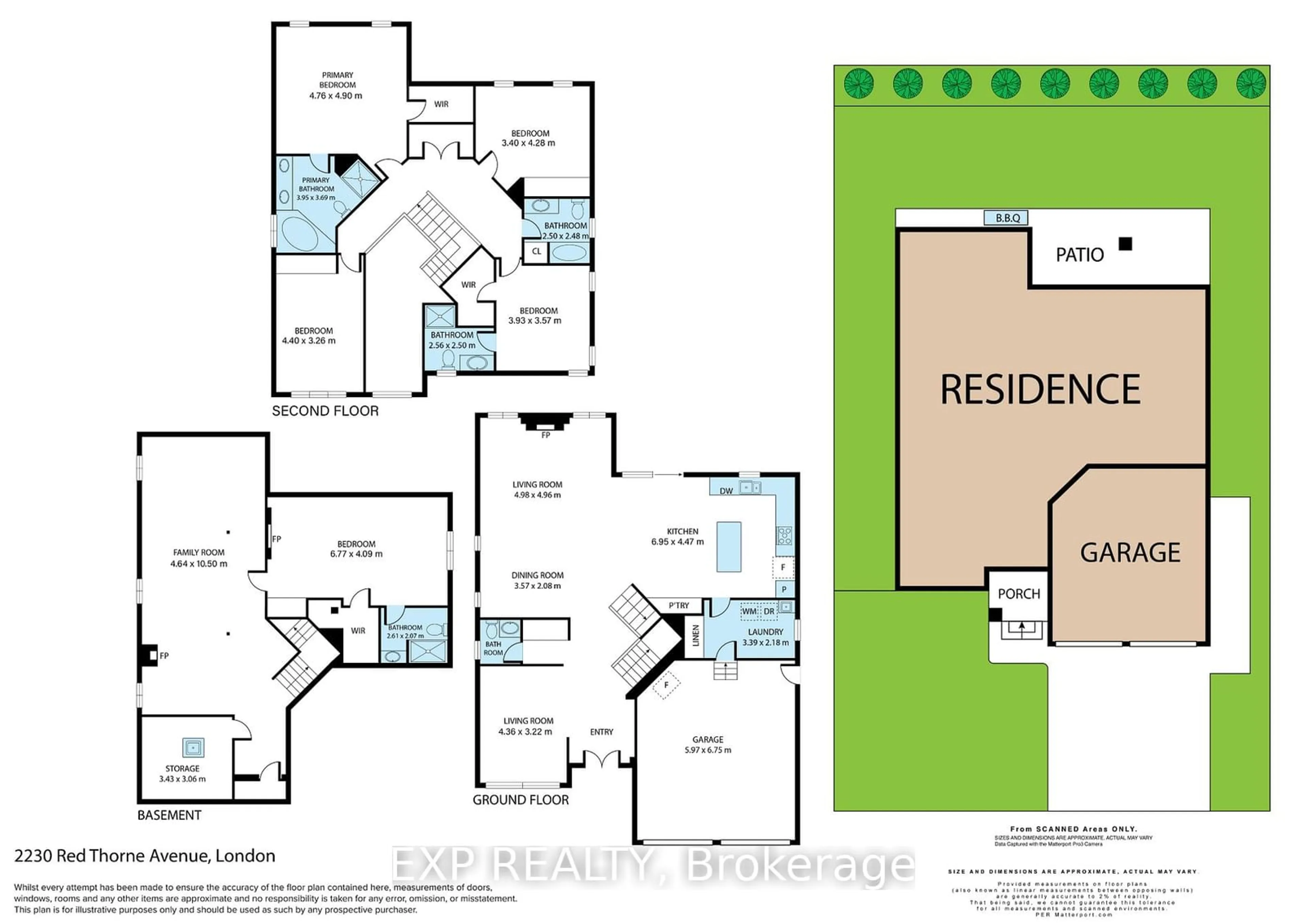 Floor plan for 2230 Red Thorne Ave, London Ontario N6P 0E9