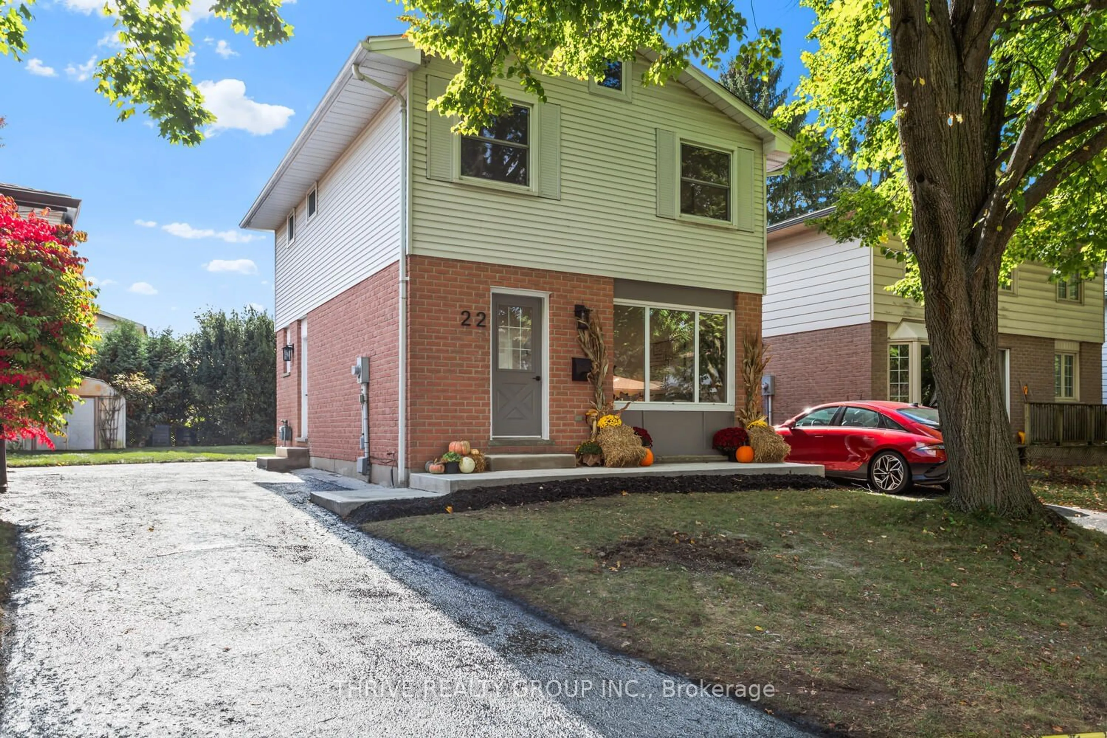 Home with brick exterior material for 22 HEARTHSIDE Pl, London Ontario N5V 3N1