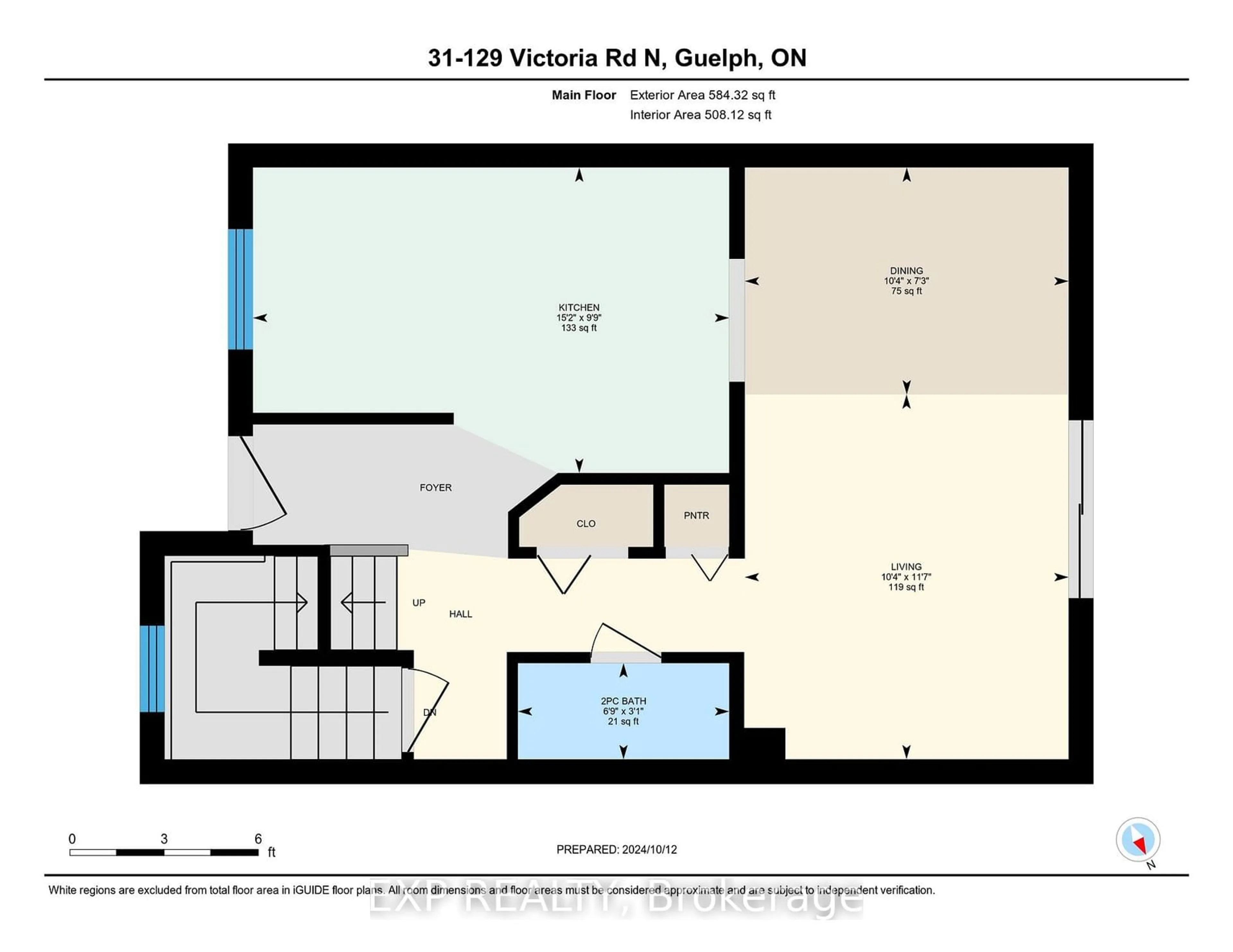 Floor plan for 129 Victoria Rd #31, Guelph Ontario N1E 6V3