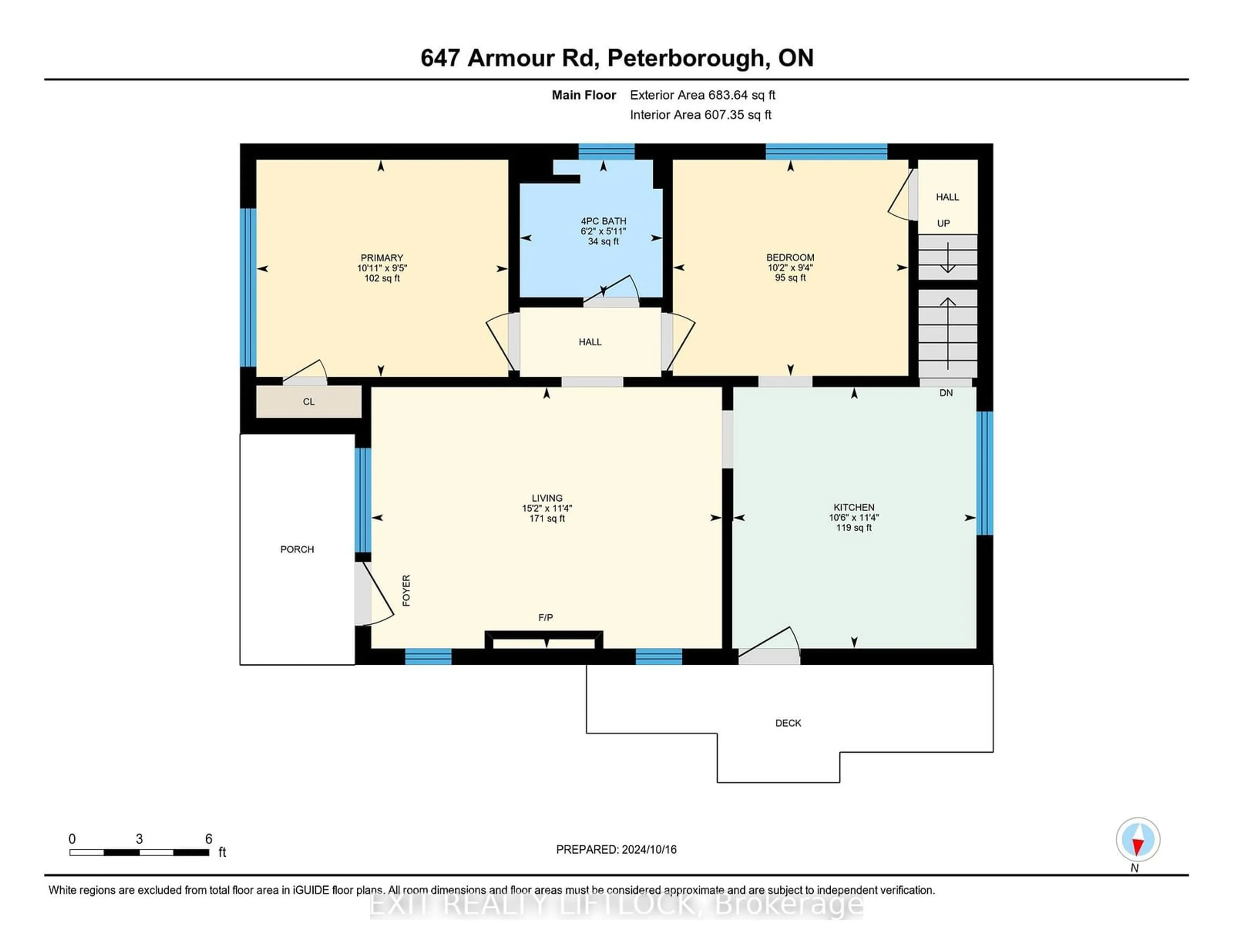 Floor plan for 647 Armour Rd, Peterborough Ontario K9H 1Z3