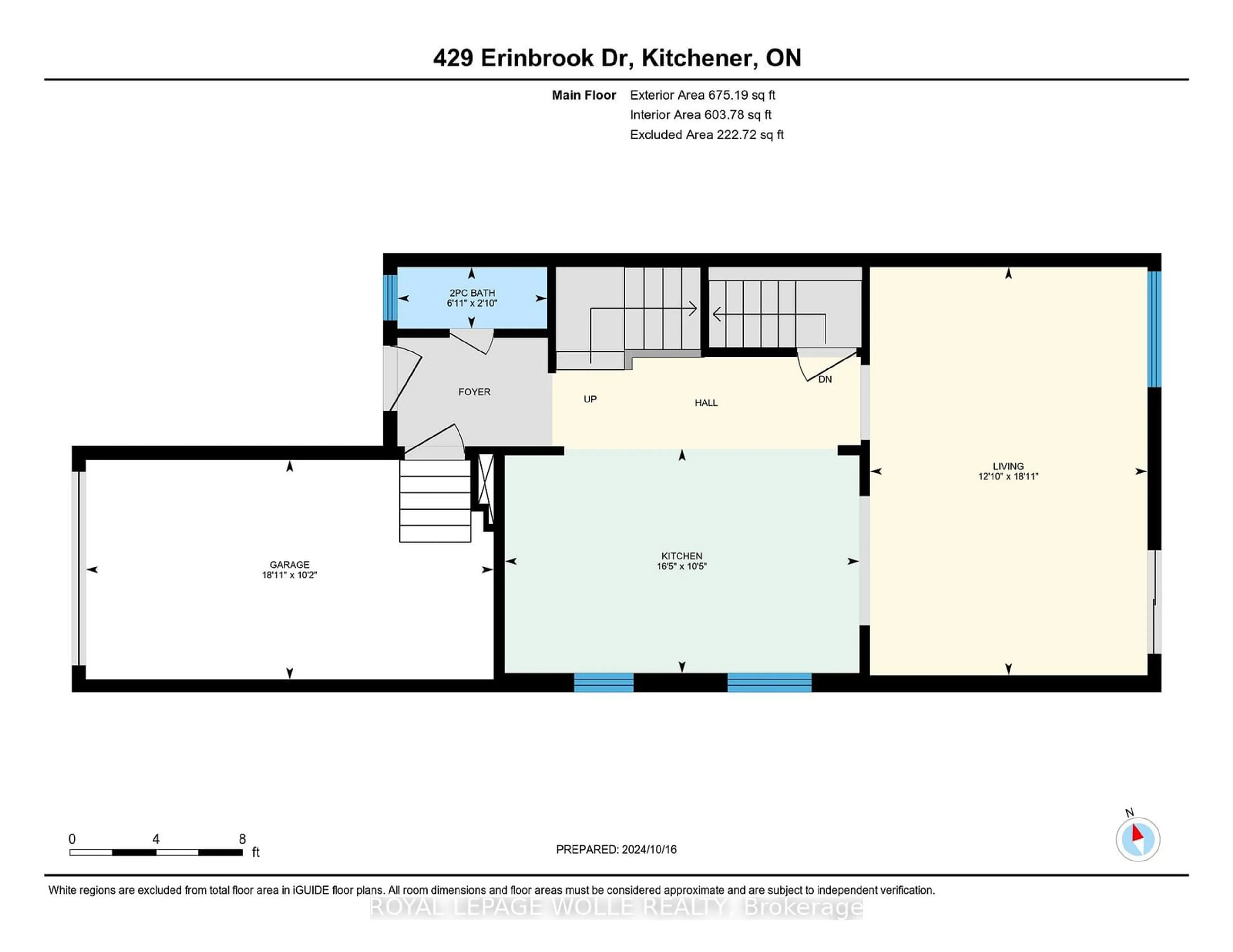 Floor plan for 429 Erinbrook Dr, Kitchener Ontario N2E 3S4