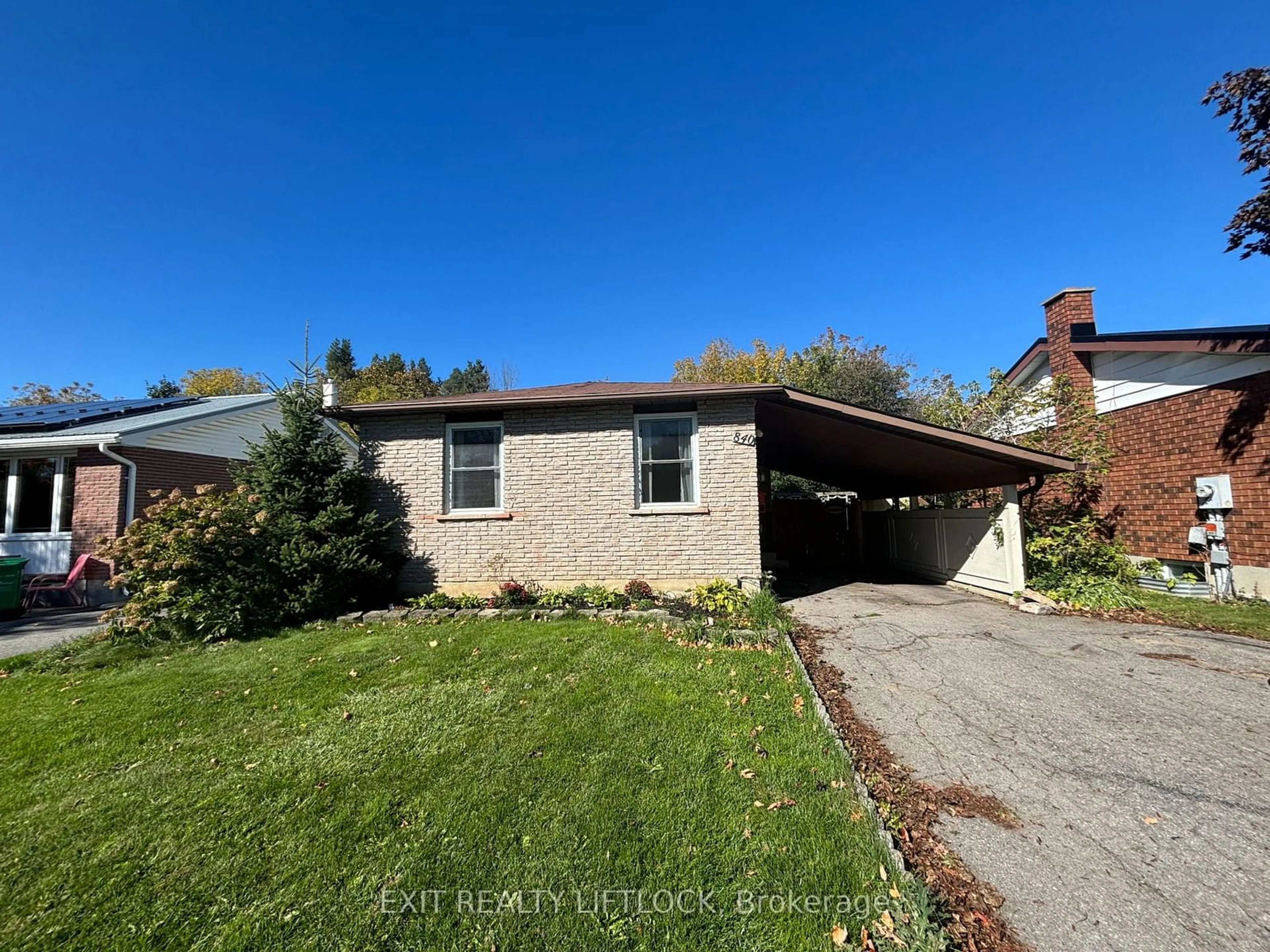 Frontside or backside of a home, the fenced backyard for 840 Terrace Rd, Peterborough Ontario K9J 1J5