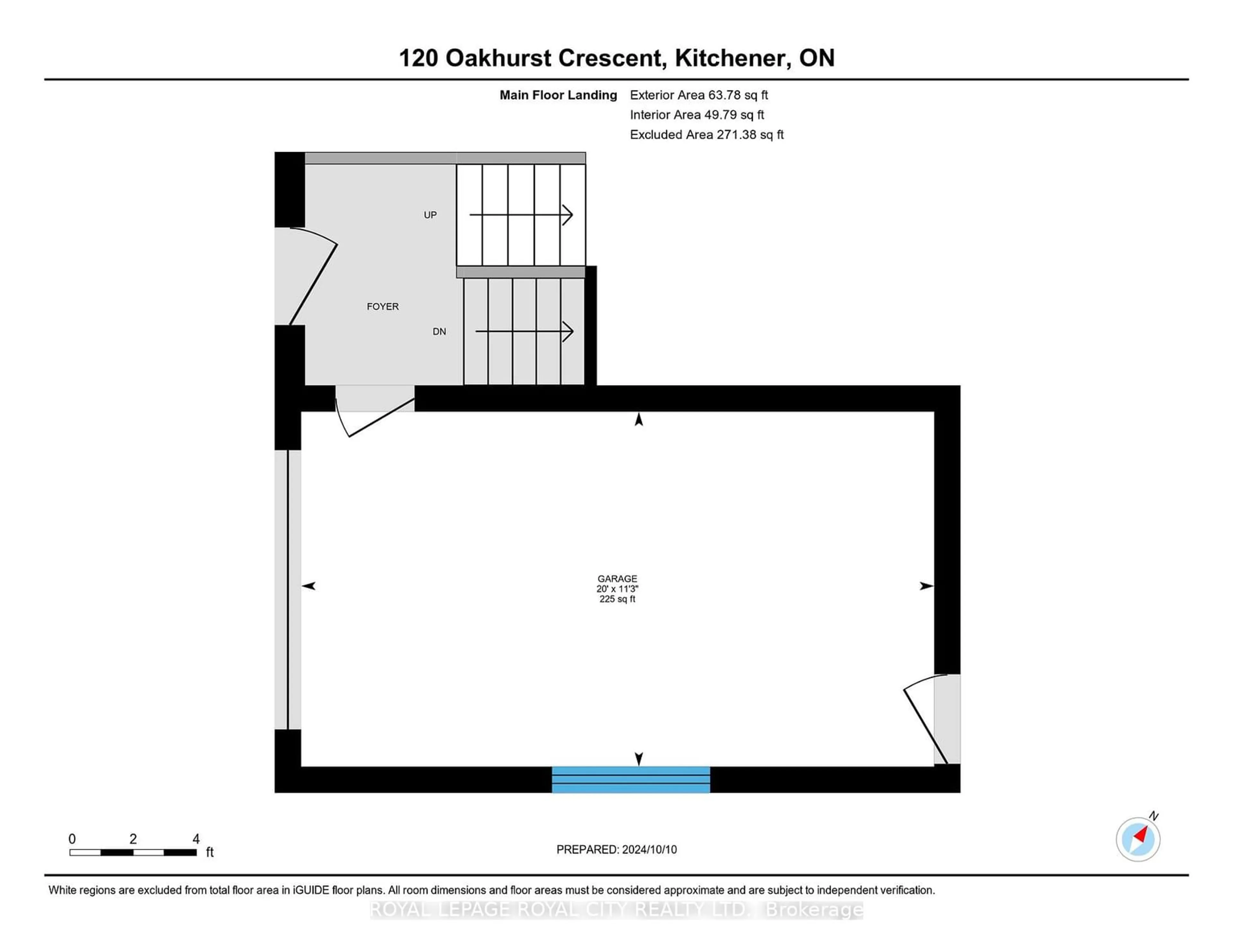 Floor plan for 120 Oakhurst Cres, Kitchener Ontario N2B 3K3