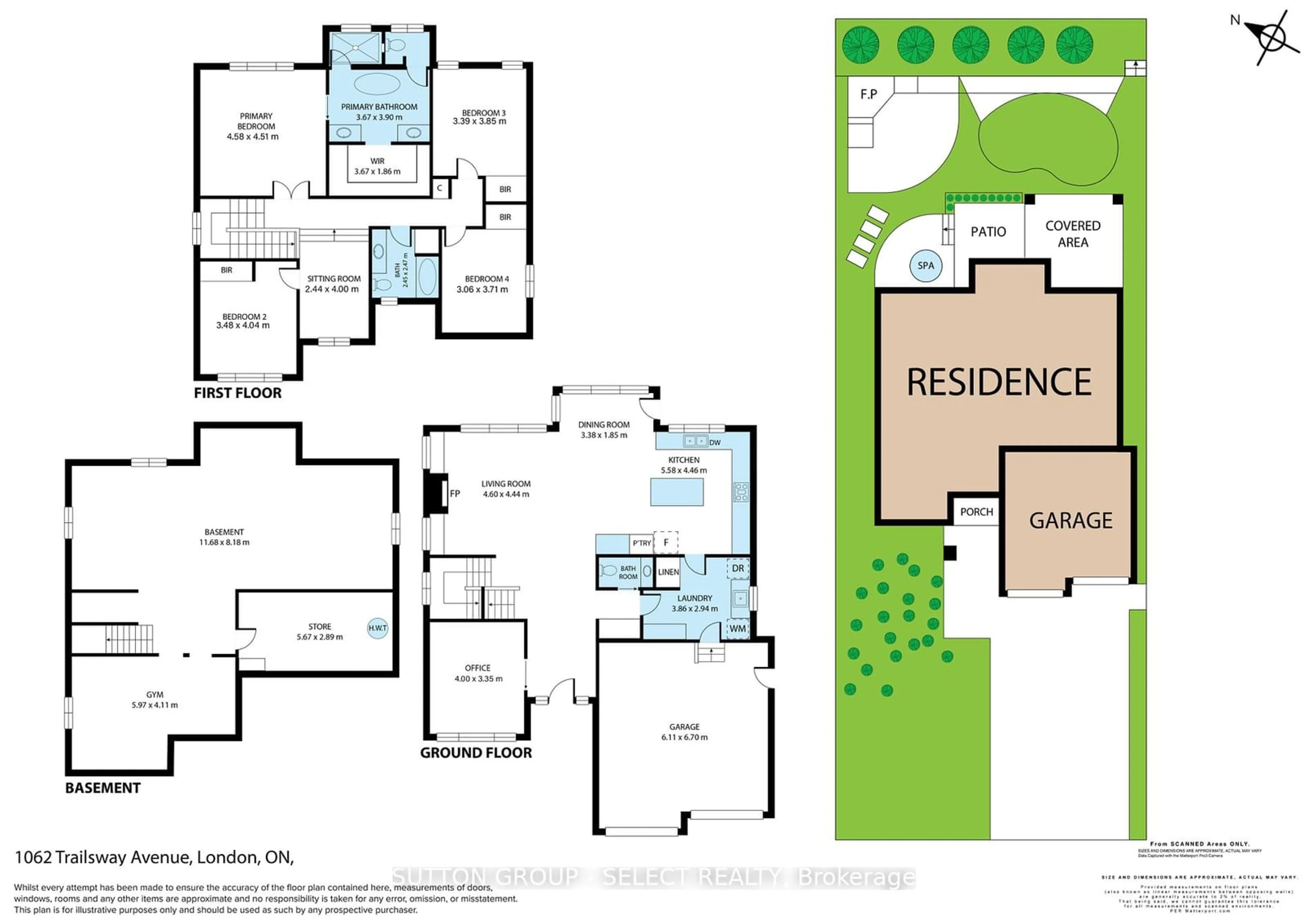 Floor plan for 1062 Trailsway Ave, London Ontario N6K 4Z3