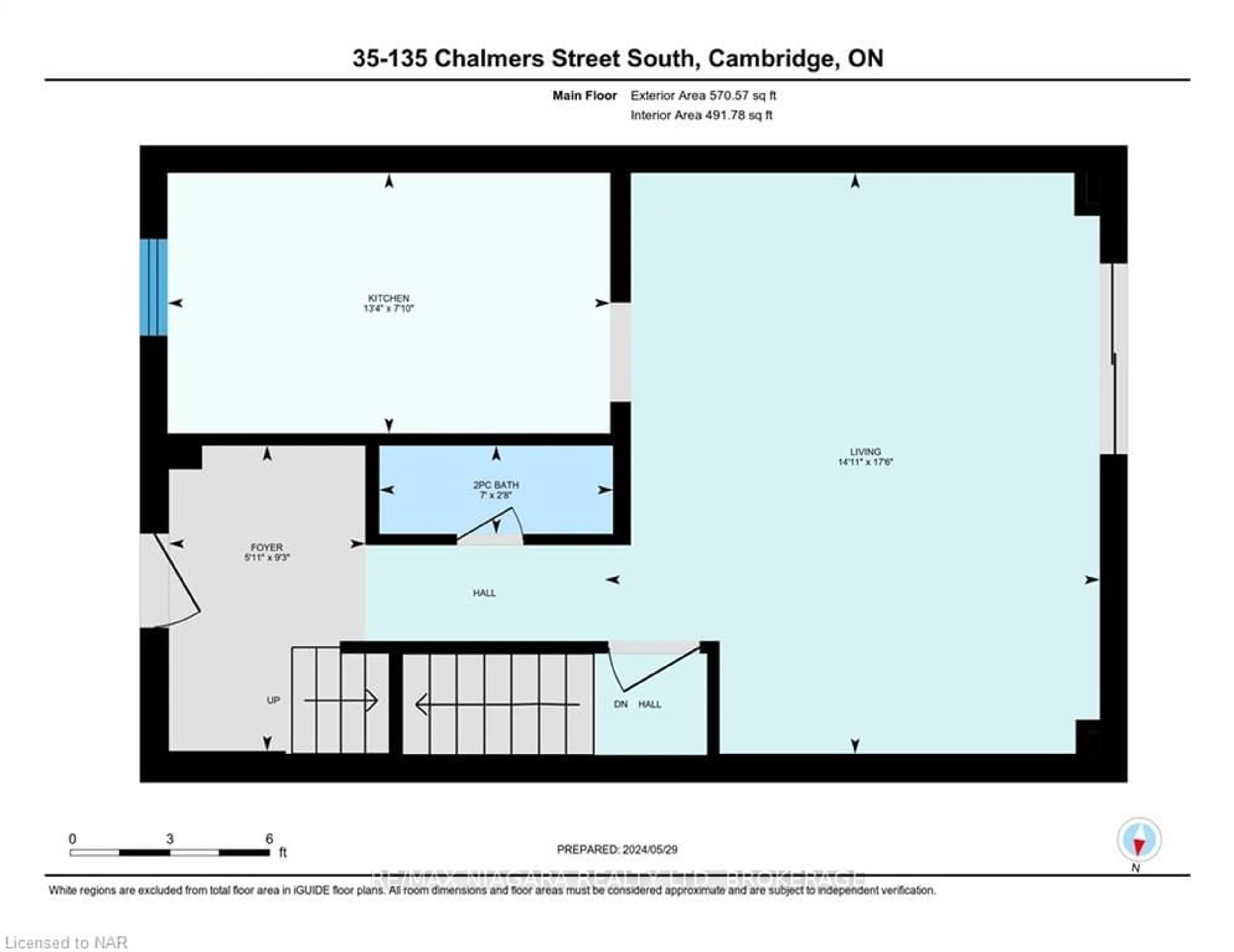 Floor plan for 135 CHALMERS St #35, Cambridge Ontario N1R 6M2