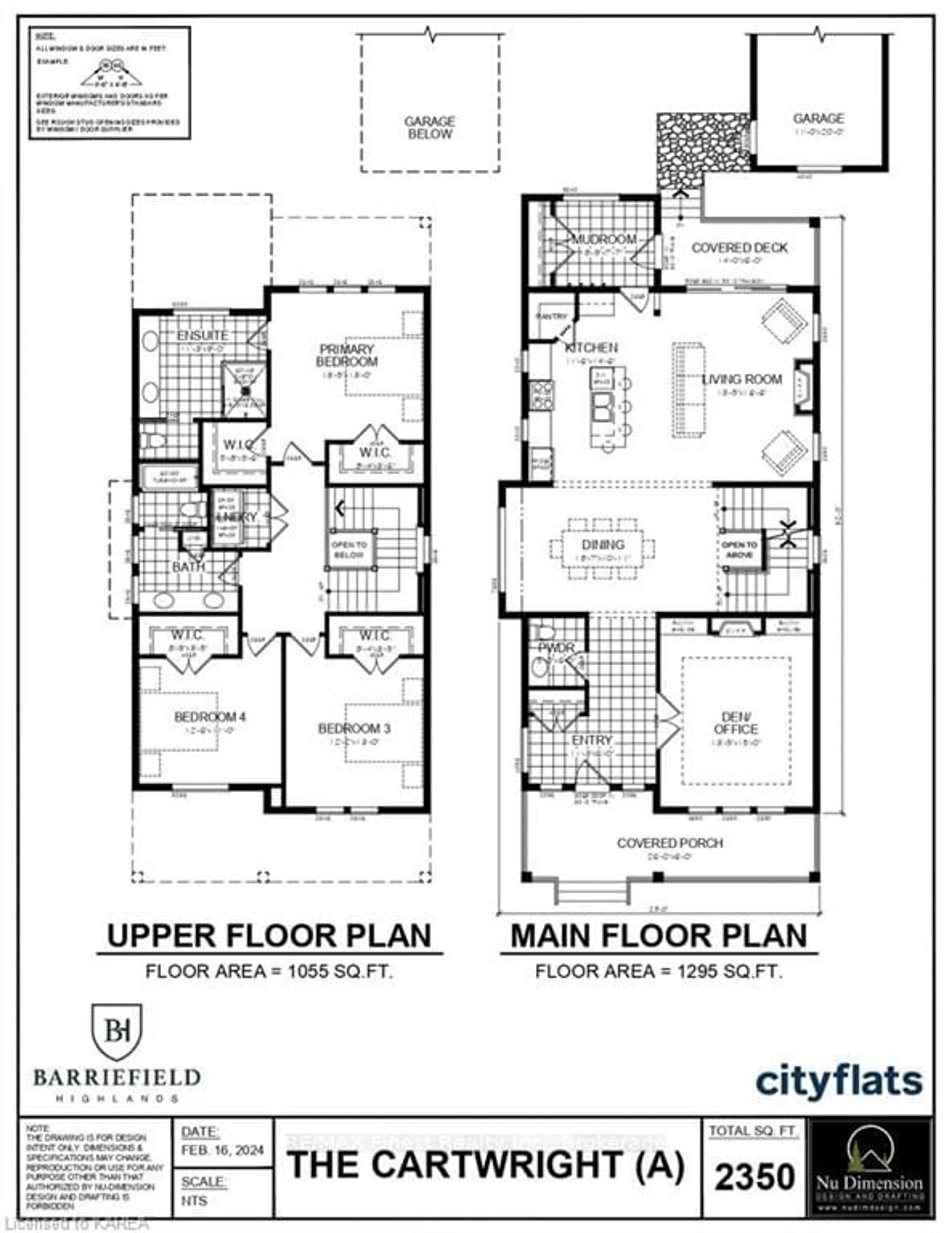 Floor plan for LOT 12 WELLINGTON St, Kingston Ontario K7K 5R5