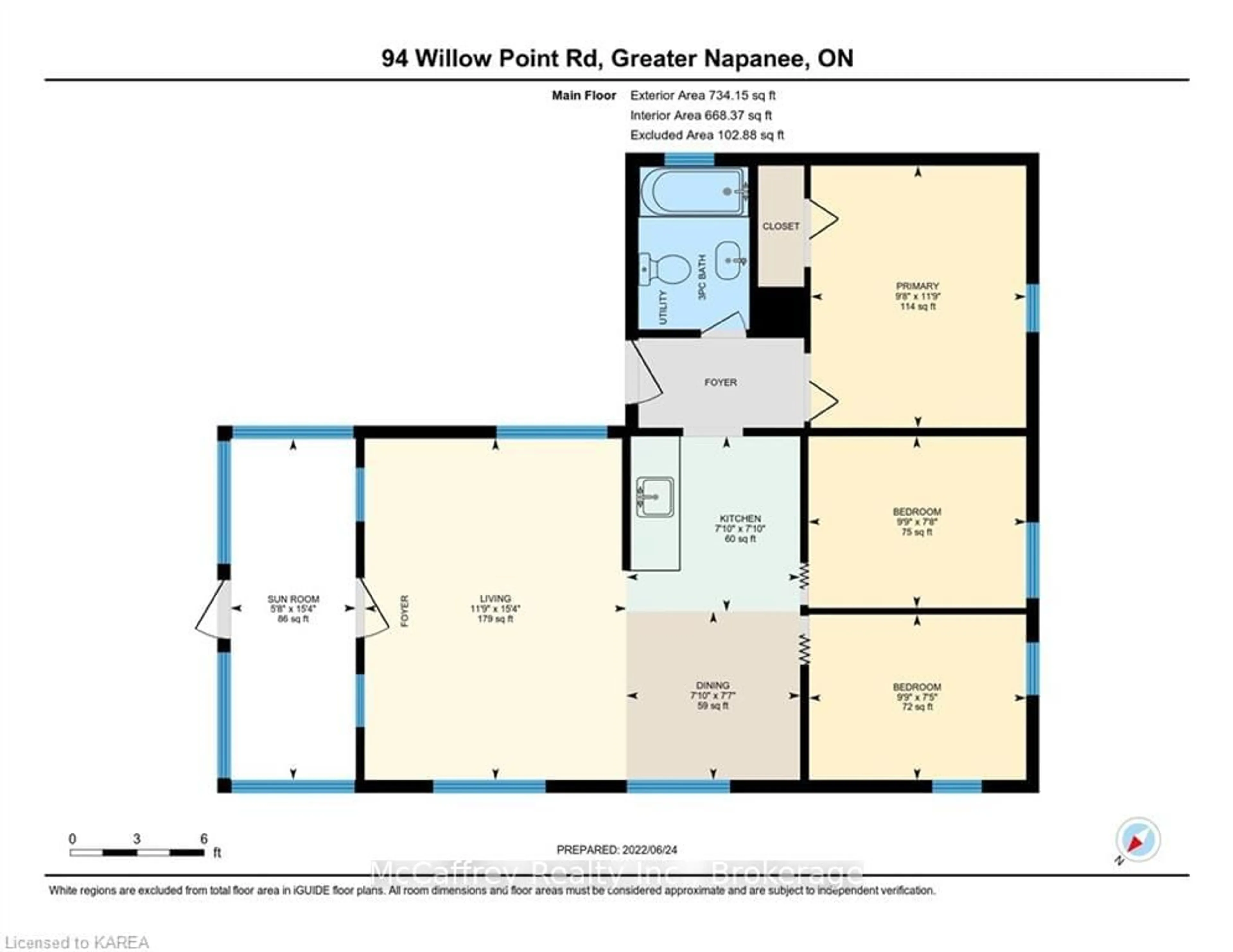 Floor plan for 94 WILLOW POINT Lane, Greater Napanee Ontario K7R 3K7