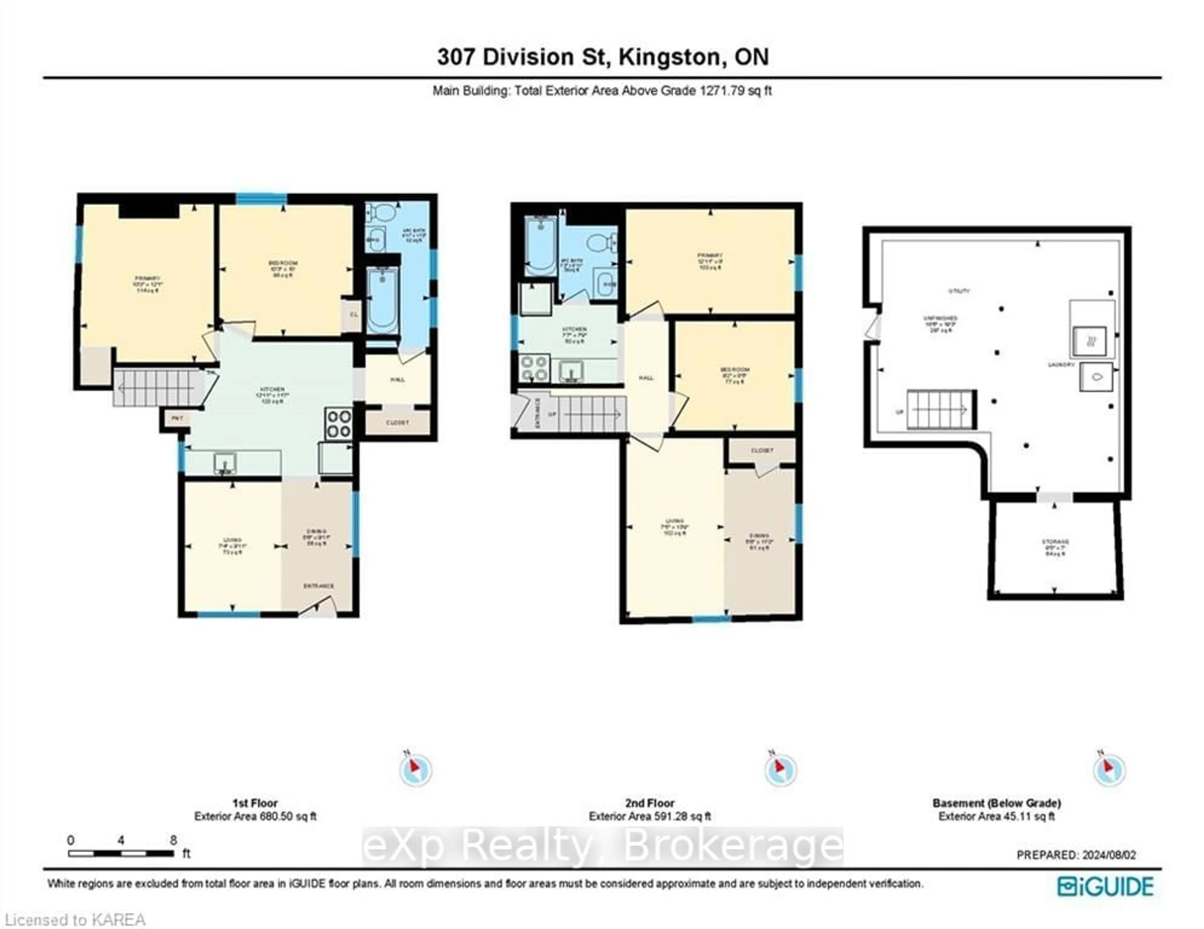 Floor plan for 307 DIVISION St, Kingston Ontario K7K 3Z7