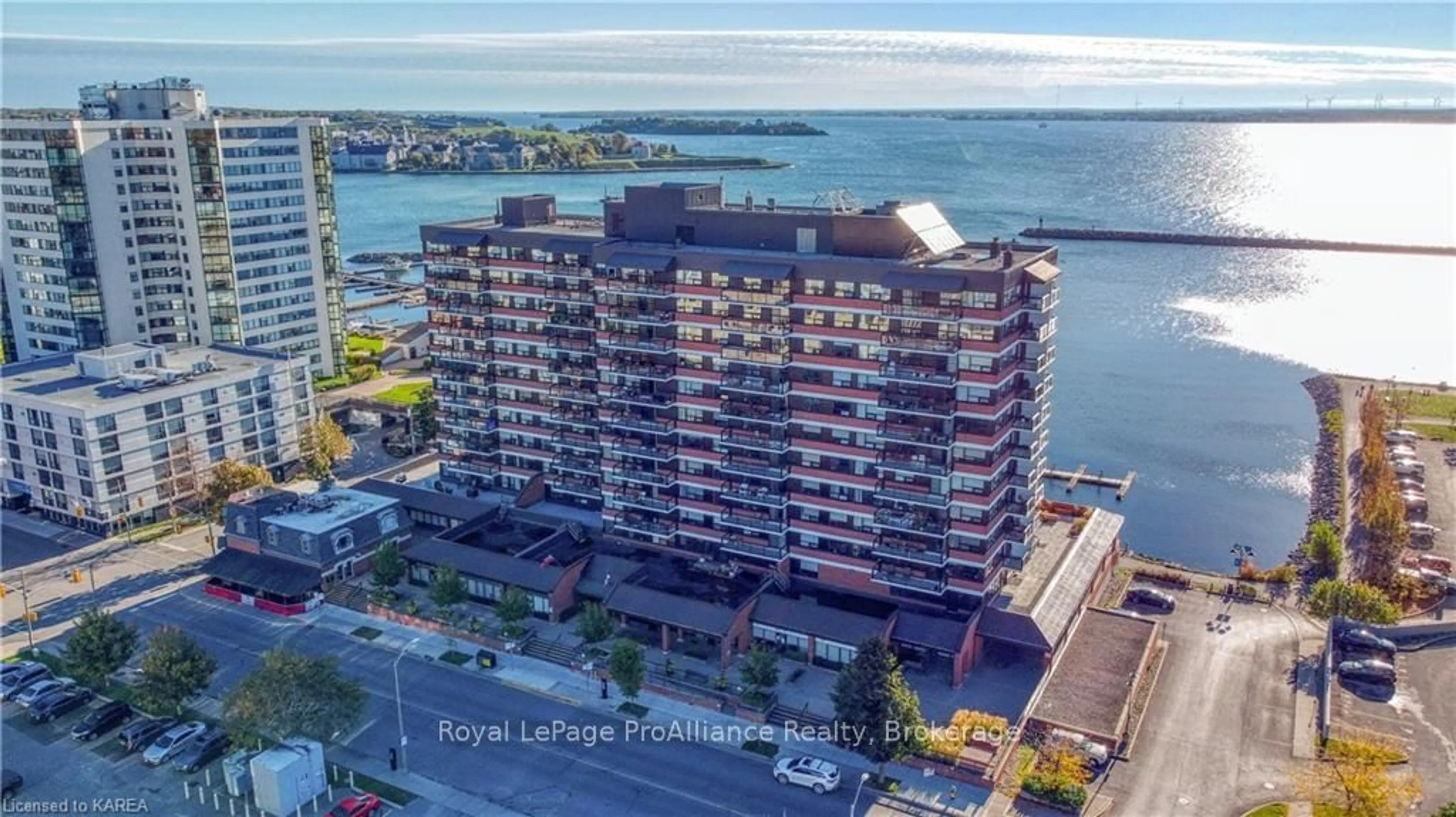 A pic from exterior of the house or condo, lake for 165 ONTARIO St #702, Kingston Ontario K7L 2Y6