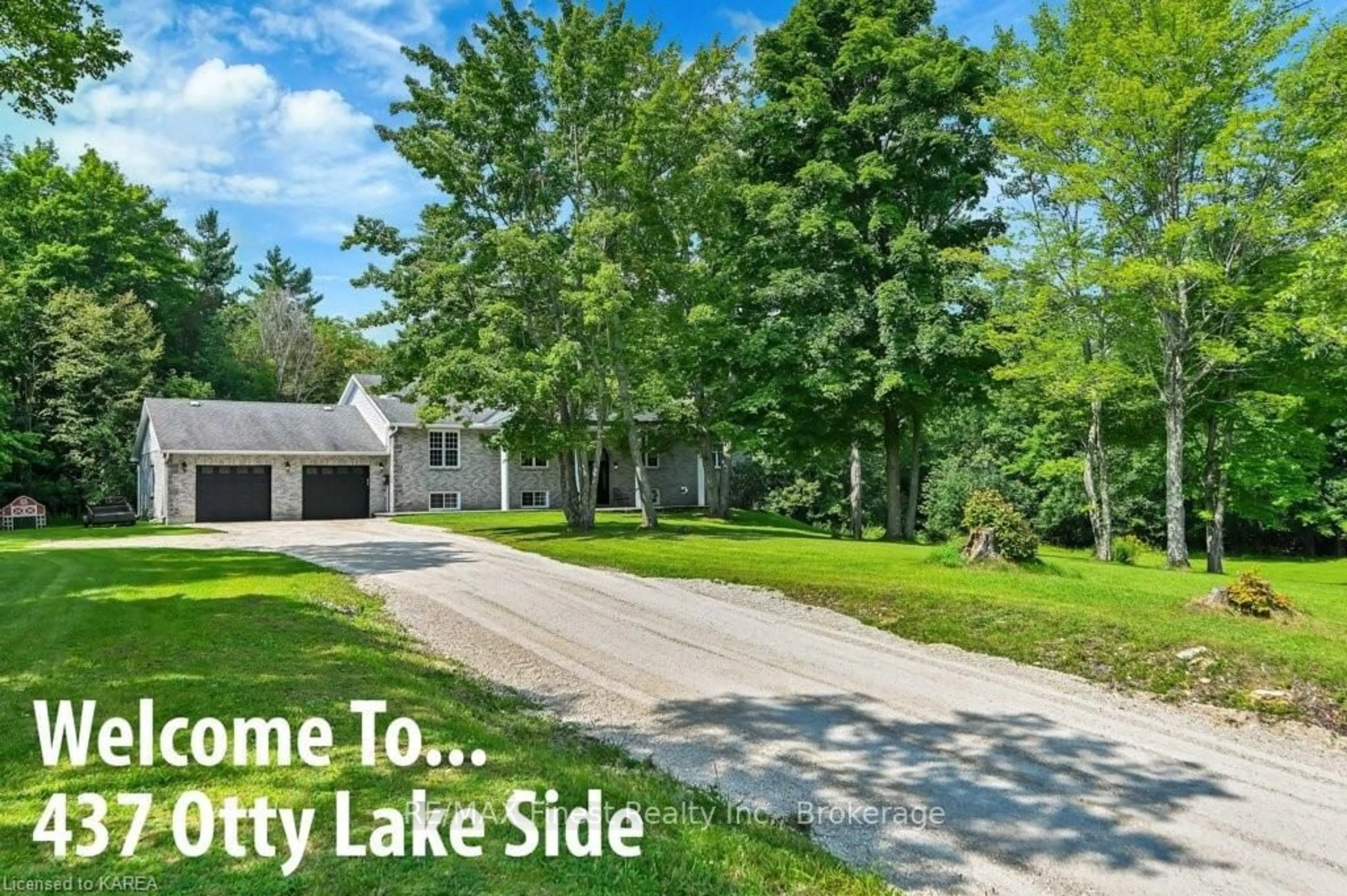 Frontside or backside of a home, lake for 437 OTTY LAKE SIDEROAD Rd, Tay Valley Ontario K7H 3C5