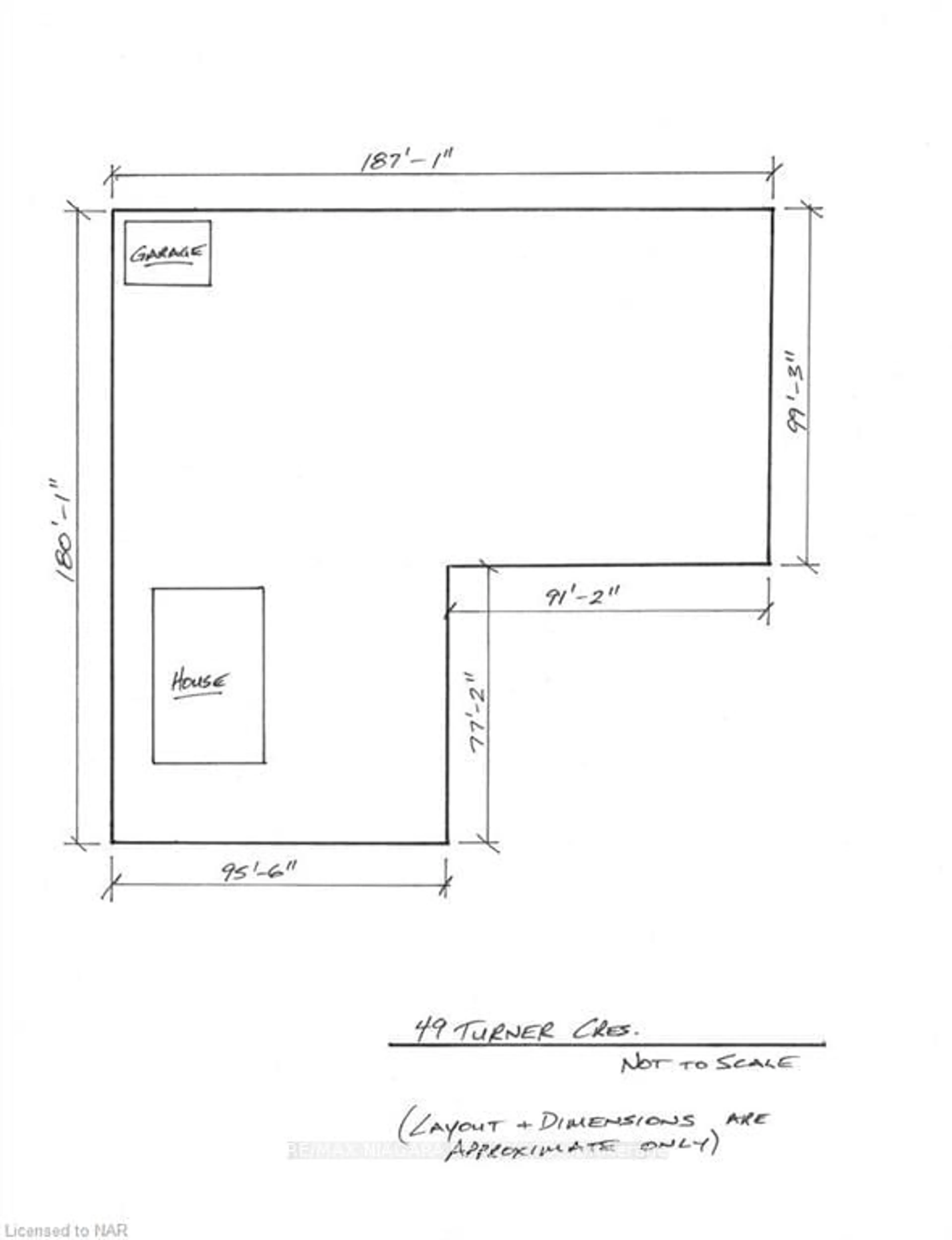 Floor plan for 49 TURNER Cres, St. Catharines Ontario L2P 2H8