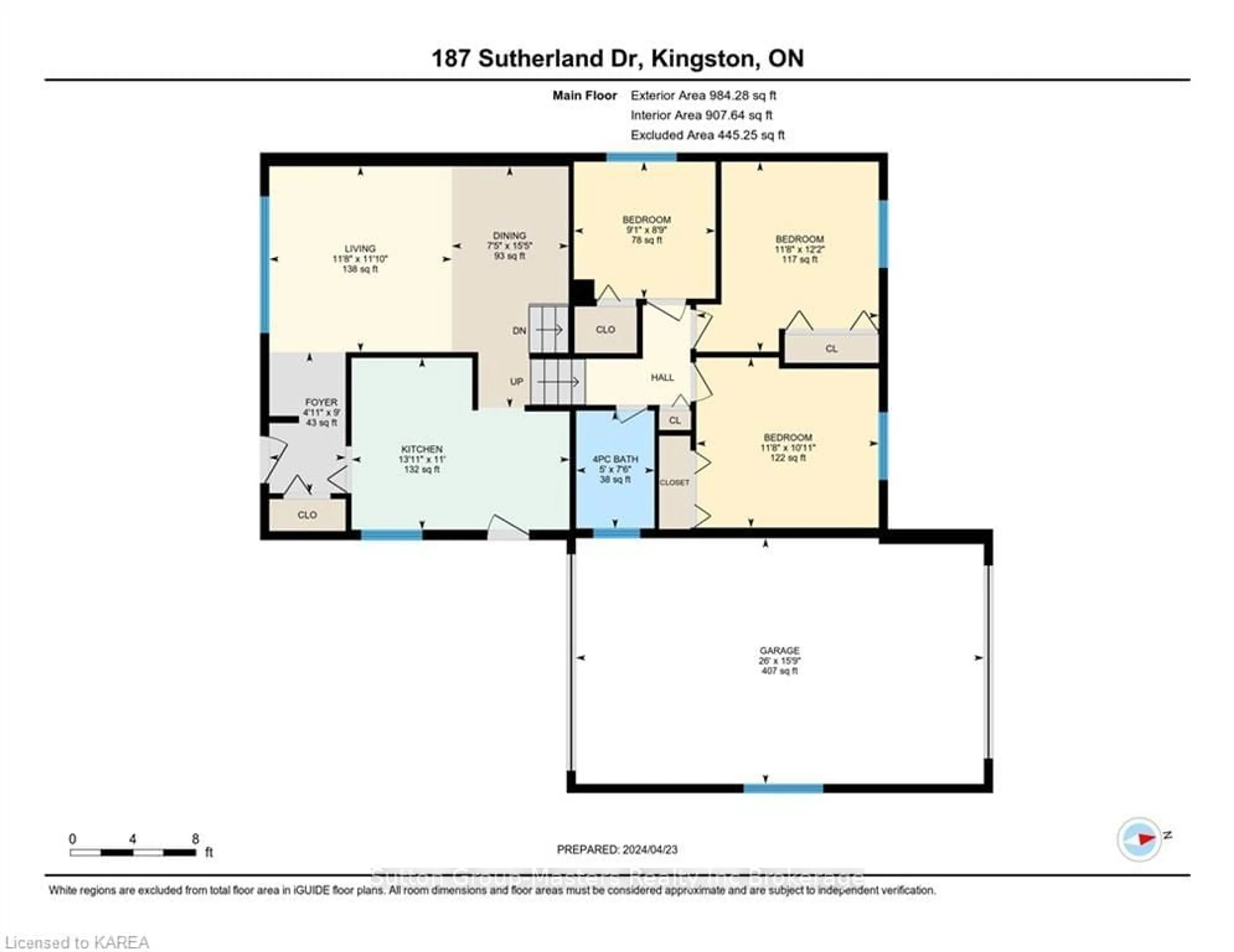 Floor plan for 187 SUTHERLAND Dr, Kingston Ontario K7K 5X6