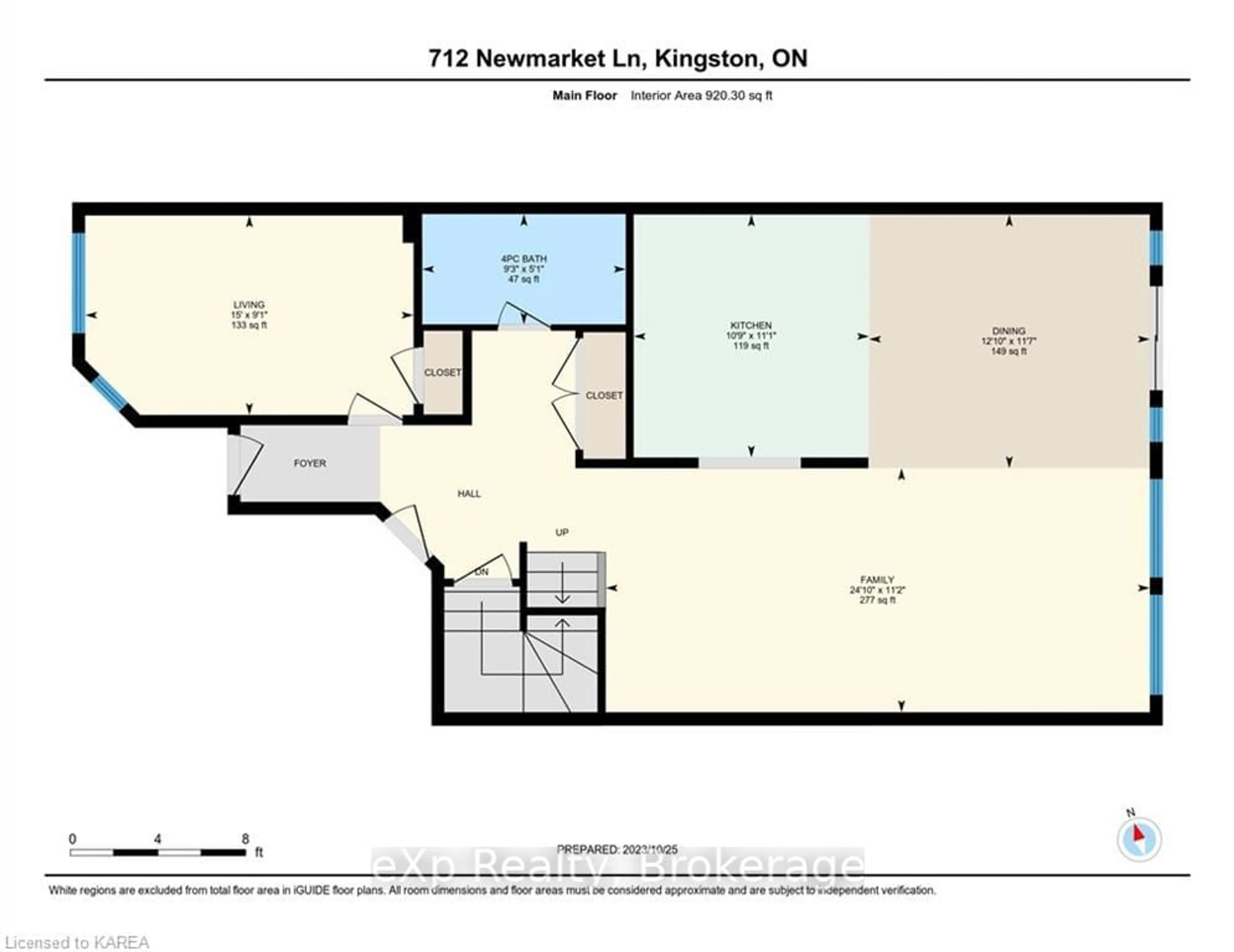 Floor plan for 712 NEWMARKET Lane, Kingston Ontario K7K 0C8