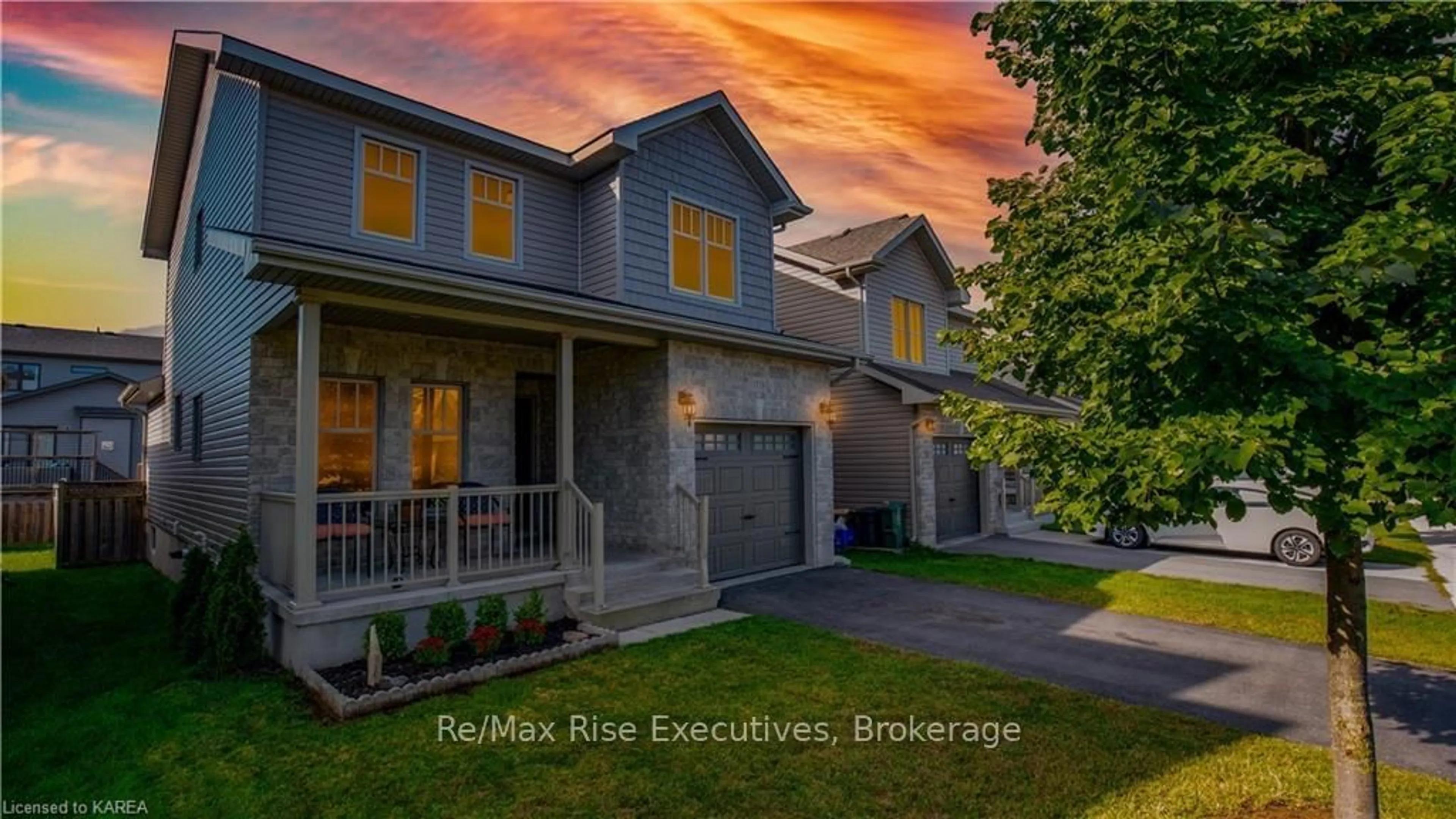 A pic from exterior of the house or condo, the fenced backyard for 1729 REGINALD BART Dr, Kingston Ontario K7K 0E8