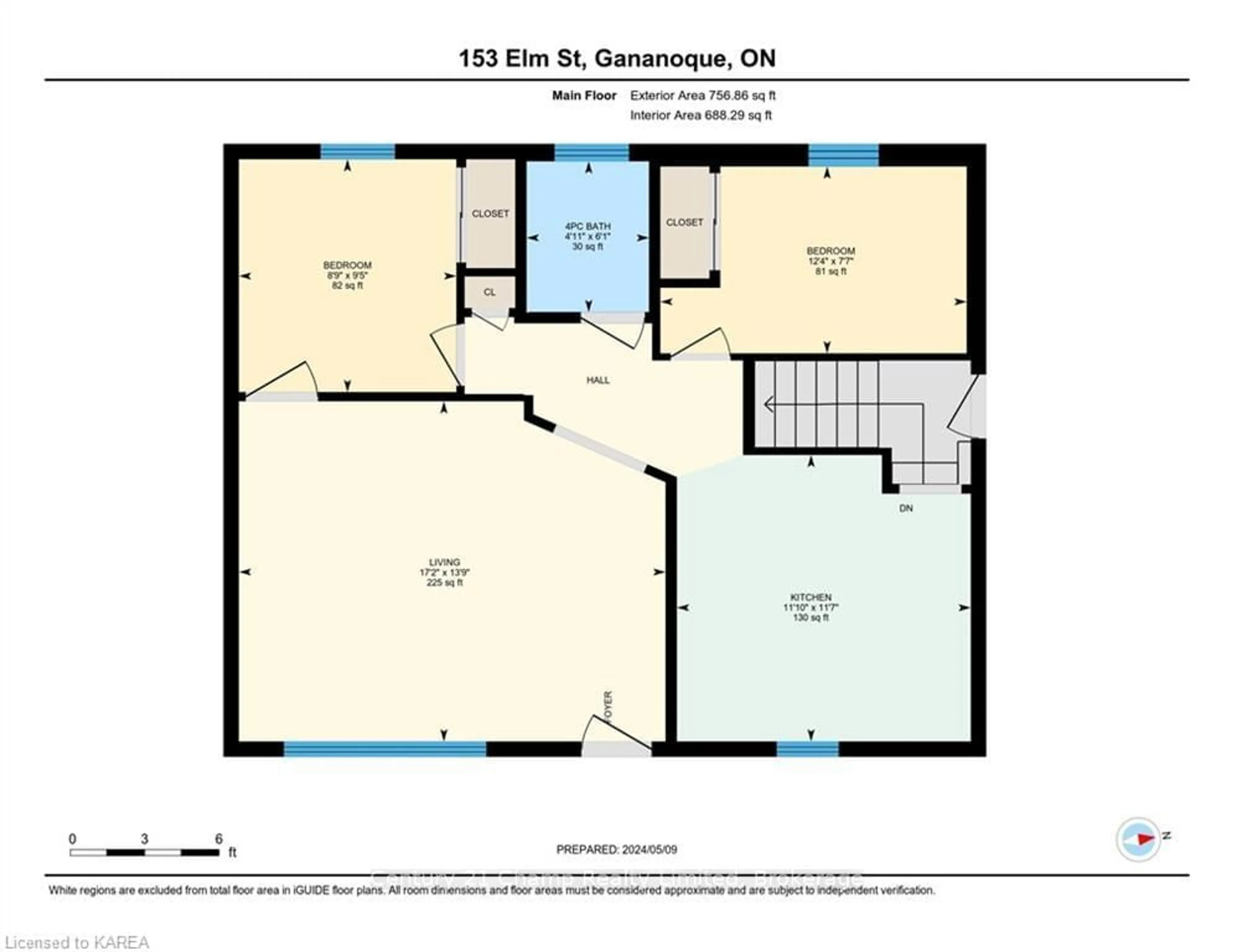 Floor plan for 135 ELM St, Gananoque Ontario K7G 2T1