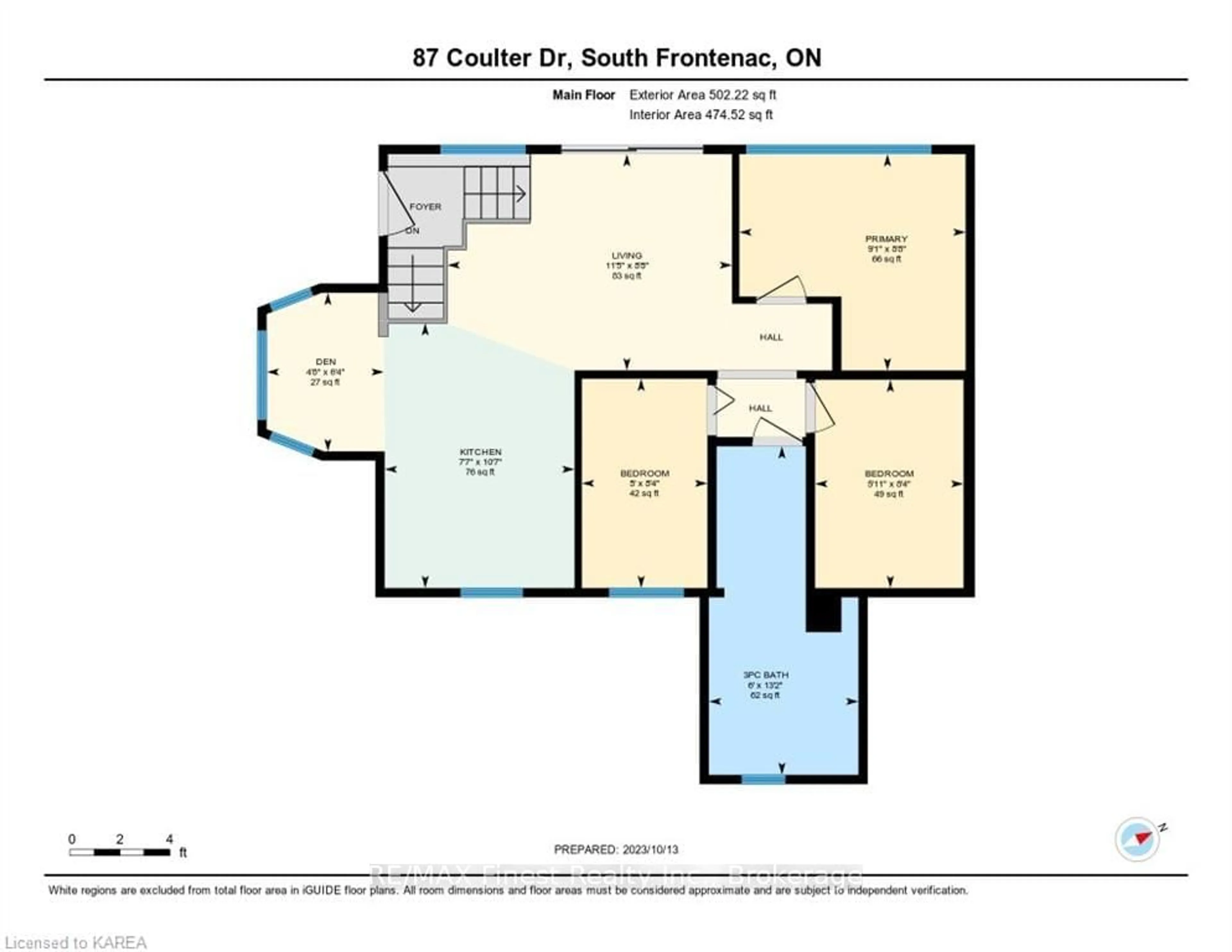 Floor plan for 87 COULTER Lane, South Frontenac Ontario K0H 1T0