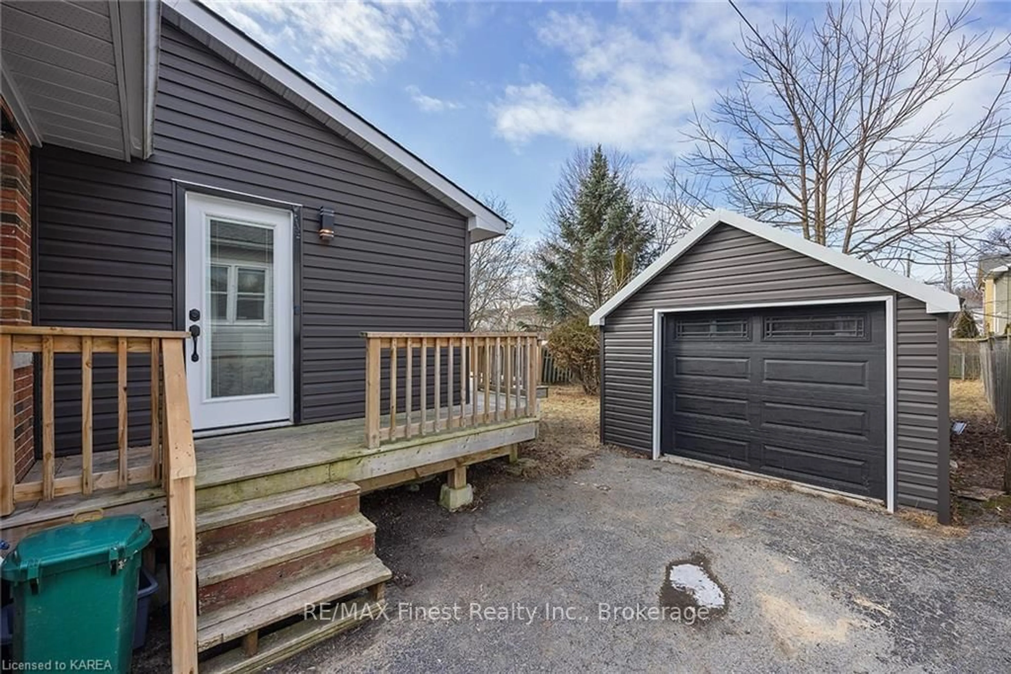 Frontside or backside of a home, the fenced backyard for 442 COLLEGE St, Kingston Ontario K7L 4M7