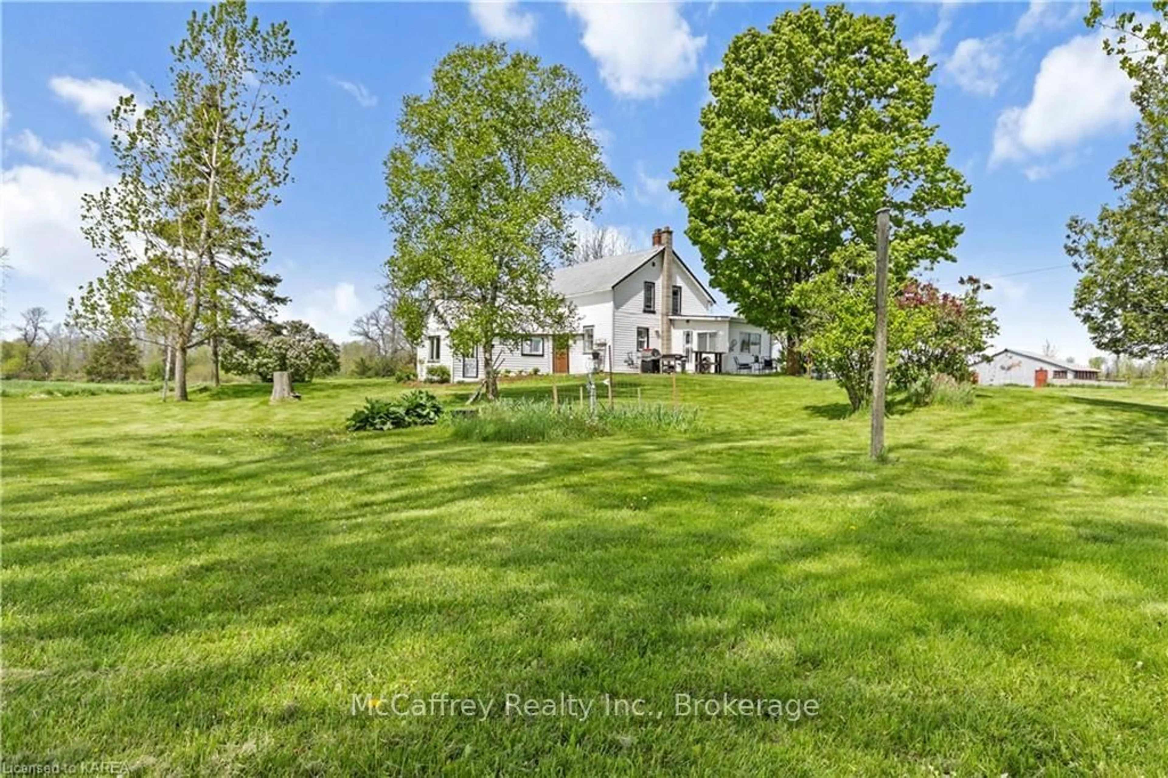 A pic from exterior of the house or condo, the fenced backyard for 1549 DOYLE Rd, Loyalist Ontario K0H 1G0