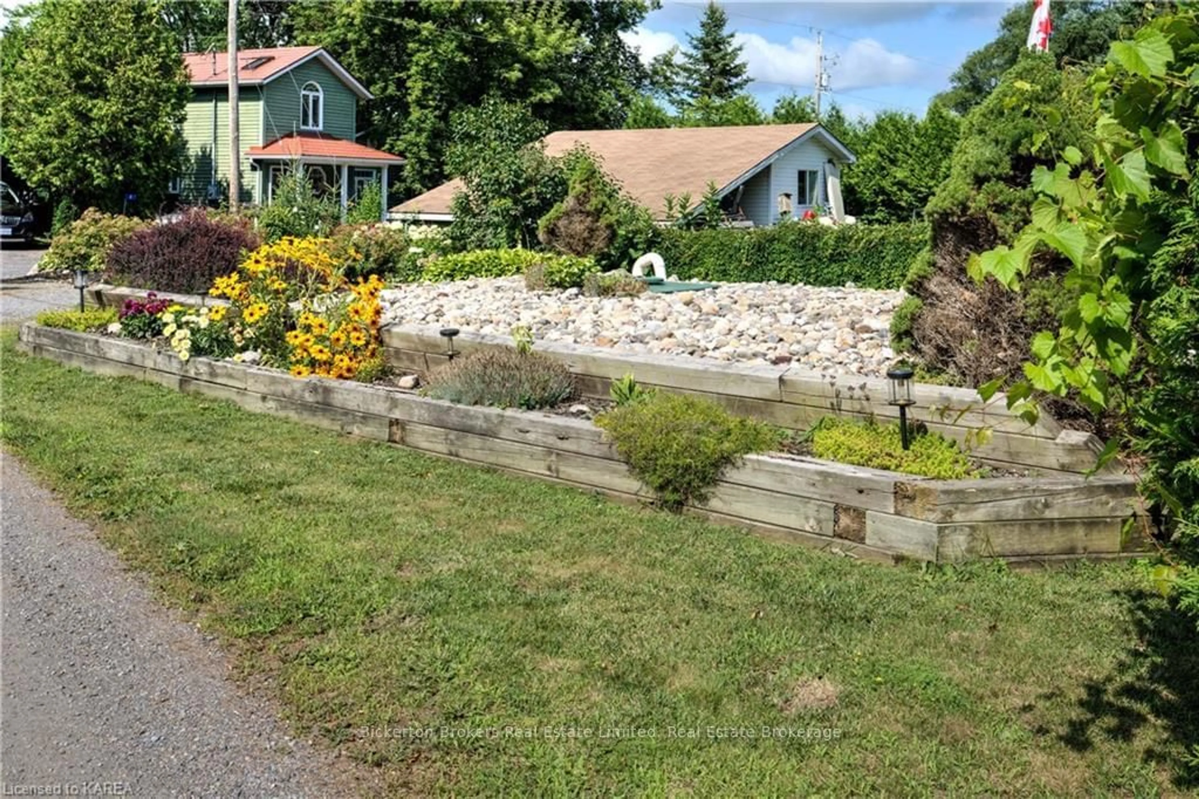 Patio, the fenced backyard for 13 STURTIVANS Lane, Leeds and the Thousand Islands Ontario K7G 2V4