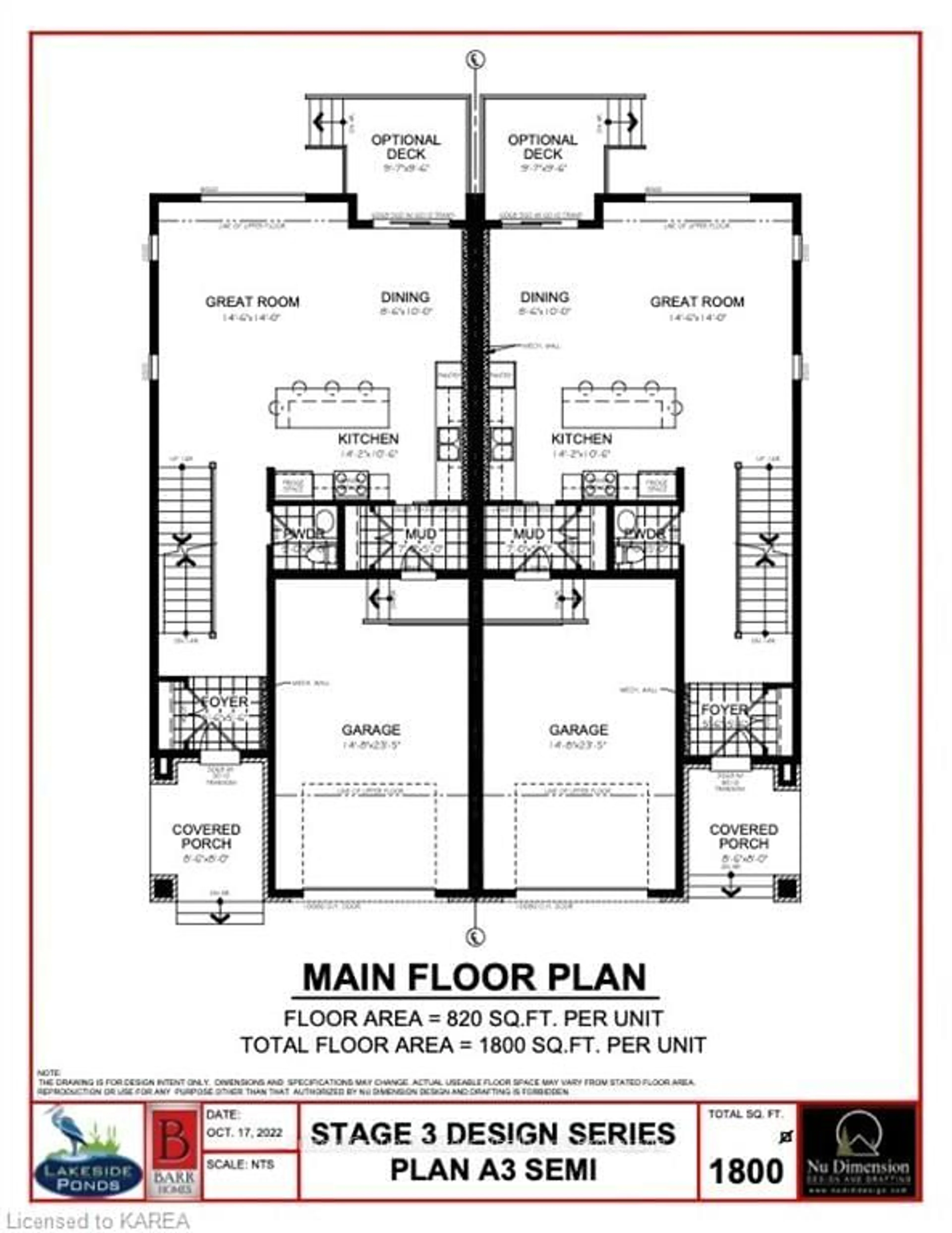 Floor plan for 219 SUPERIOR Dr, Loyalist Ontario K7N 0E9