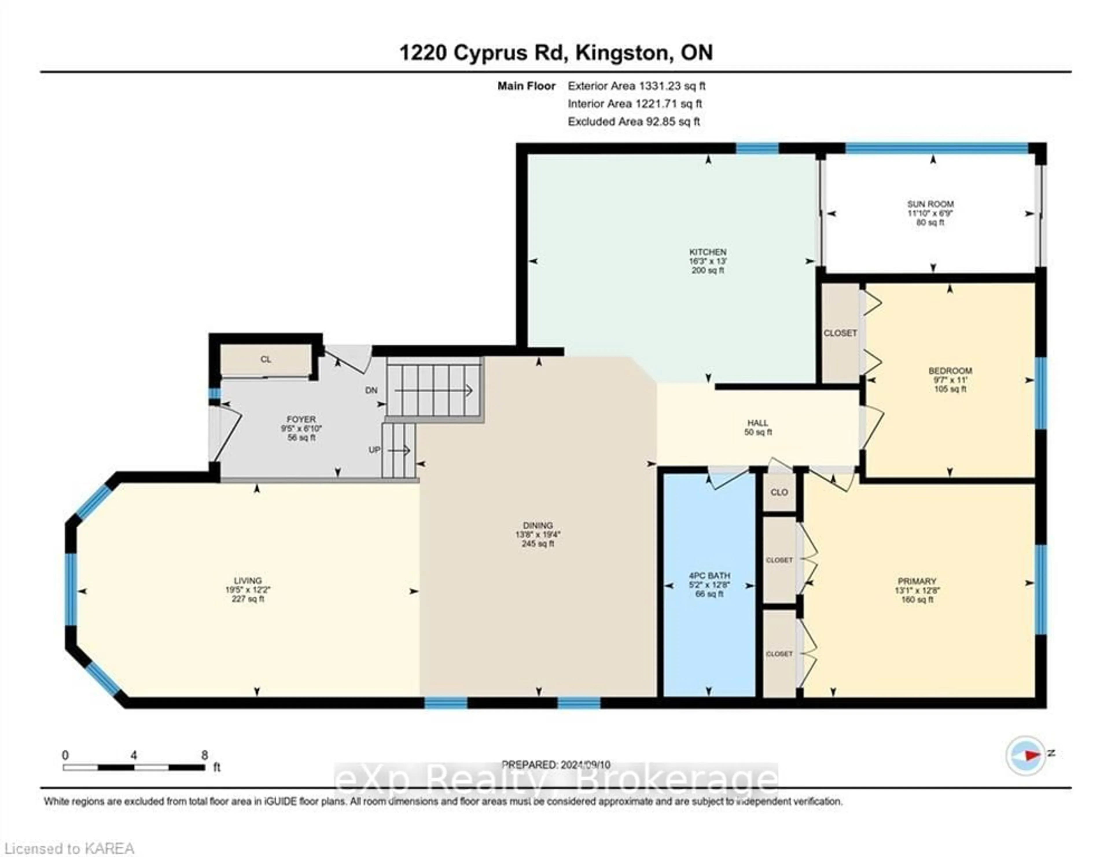 Floor plan for 1220 CYPRUS Rd, Kingston Ontario K7K 7K4