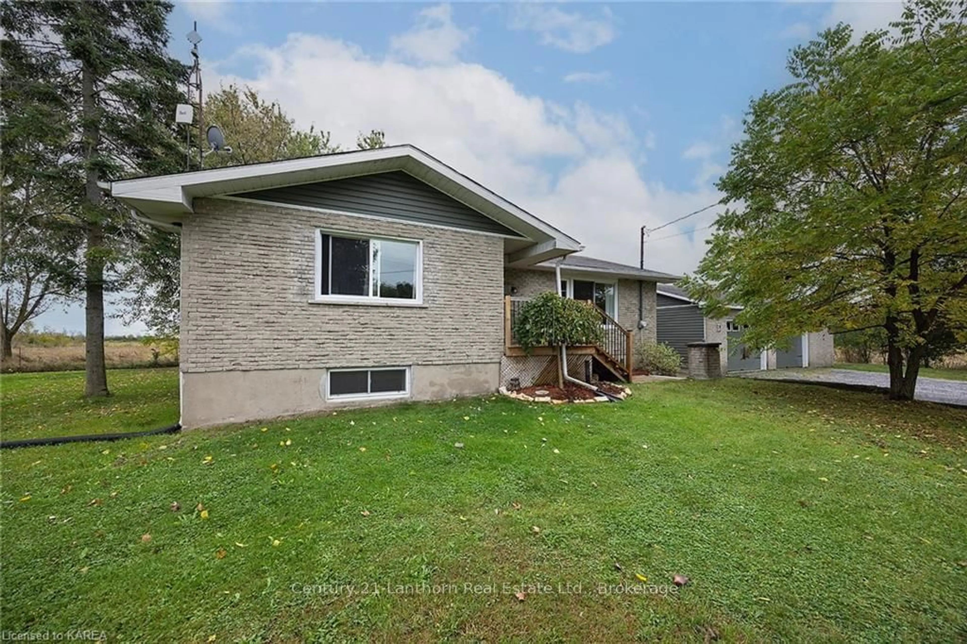 Frontside or backside of a home, the fenced backyard for 1199 NUGENT Rd, Stone Mills Ontario K0K 2S0