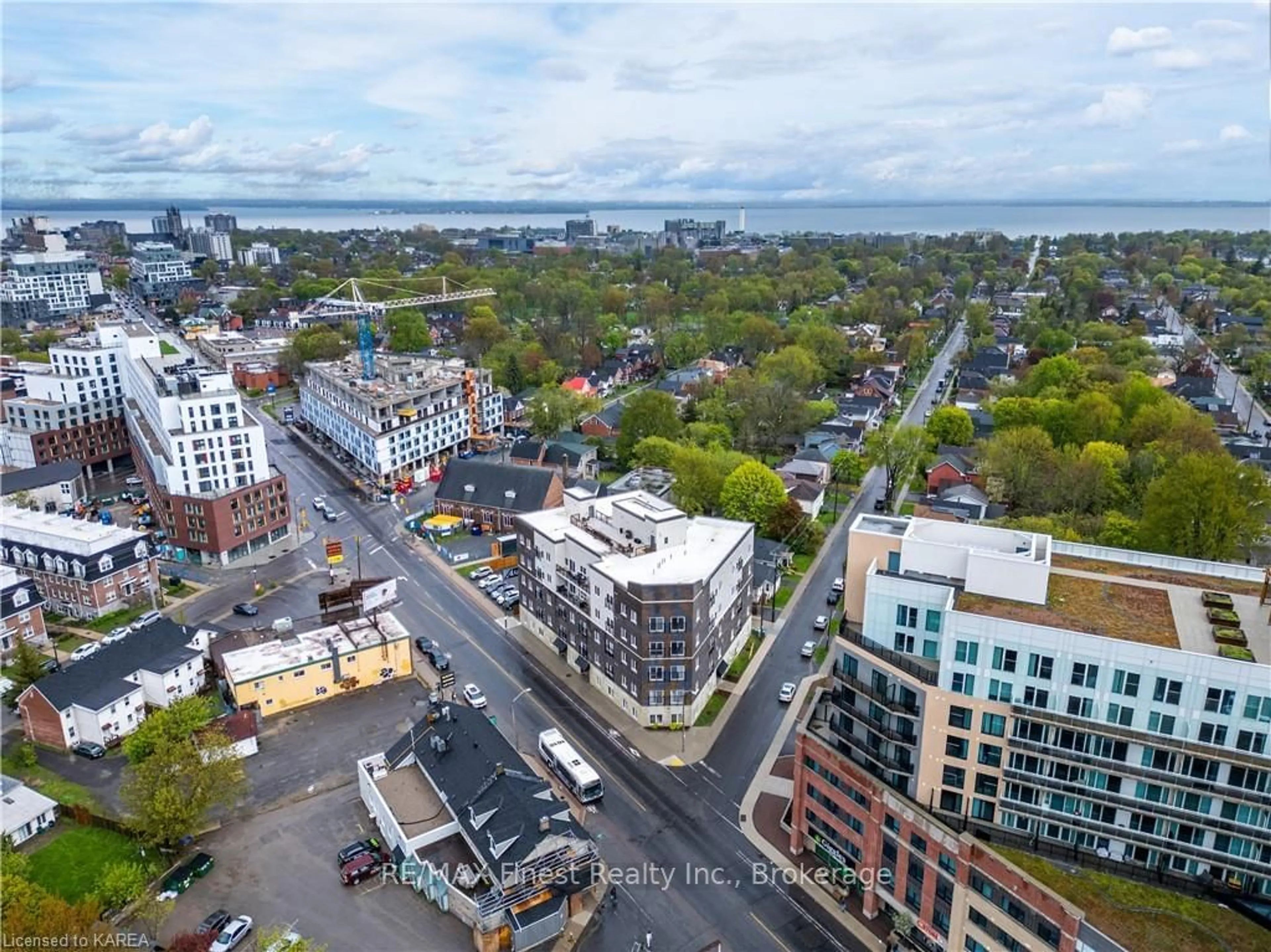 A pic from exterior of the house or condo, the view of city buildings for 630 PRINCESS St #505, Kingston Ontario K7L 1E3