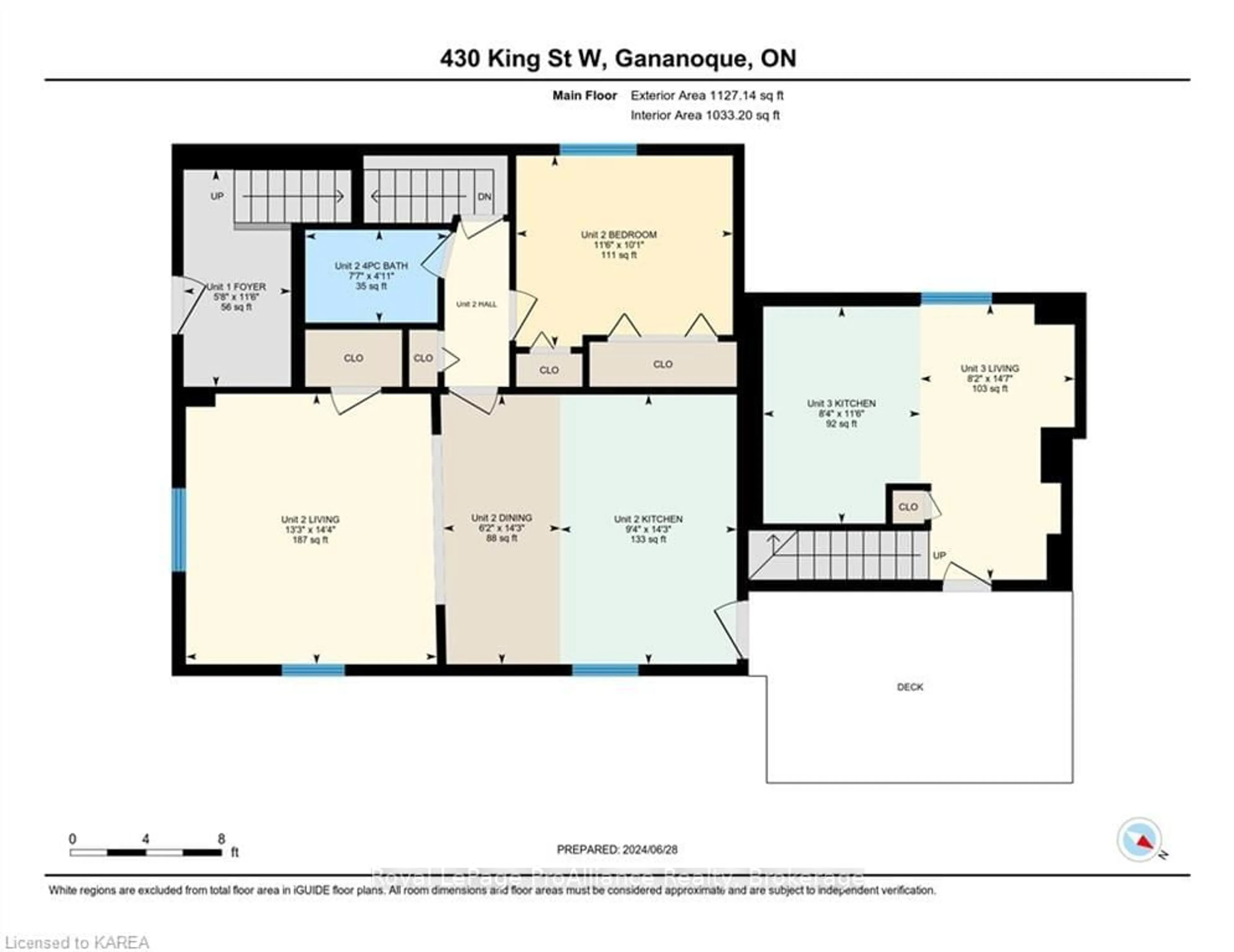 Floor plan for 430 KING St, Gananoque Ontario K7G 2G9