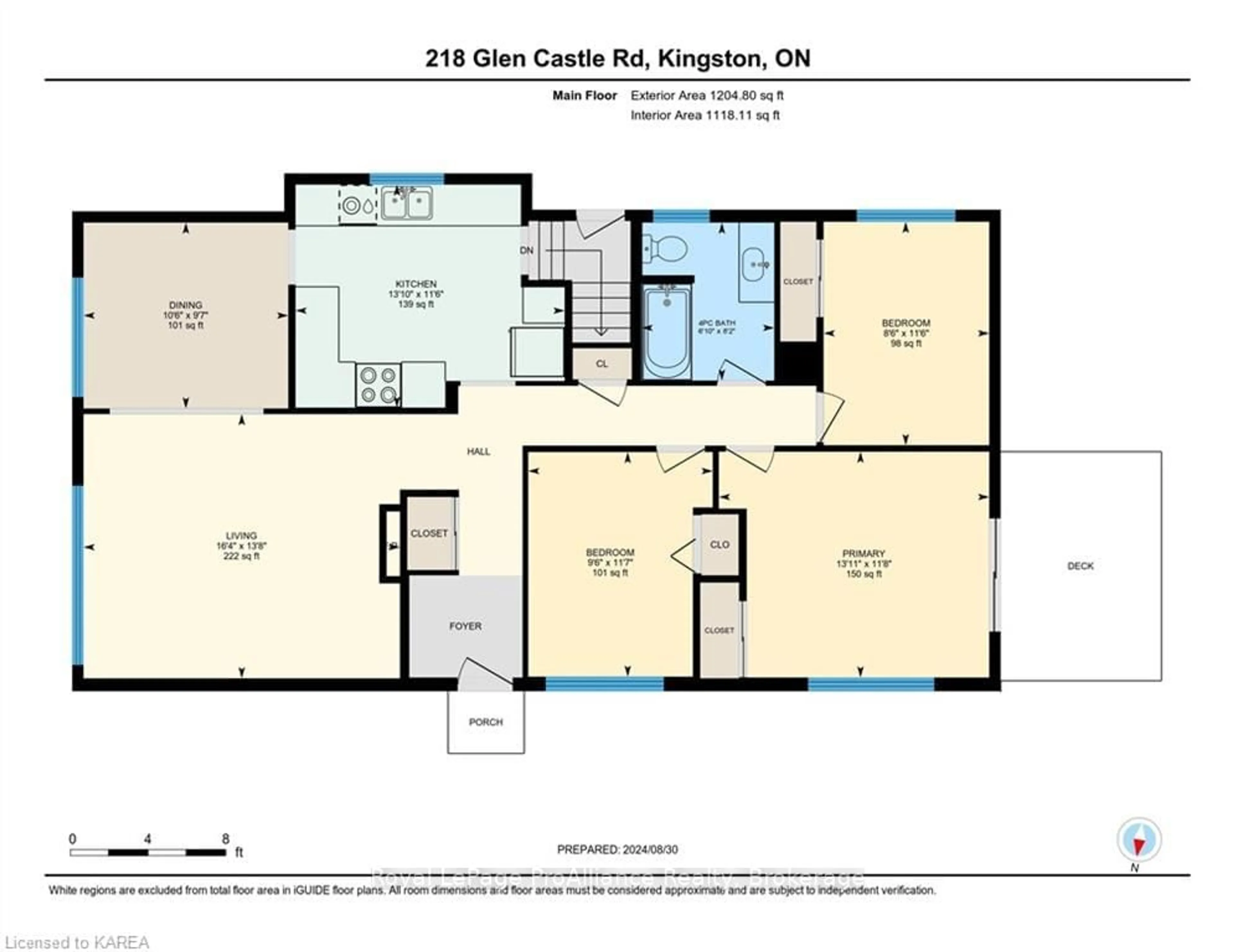 Floor plan for 218 GLEN CASTLE Rd, Kingston Ontario K7M 4N8