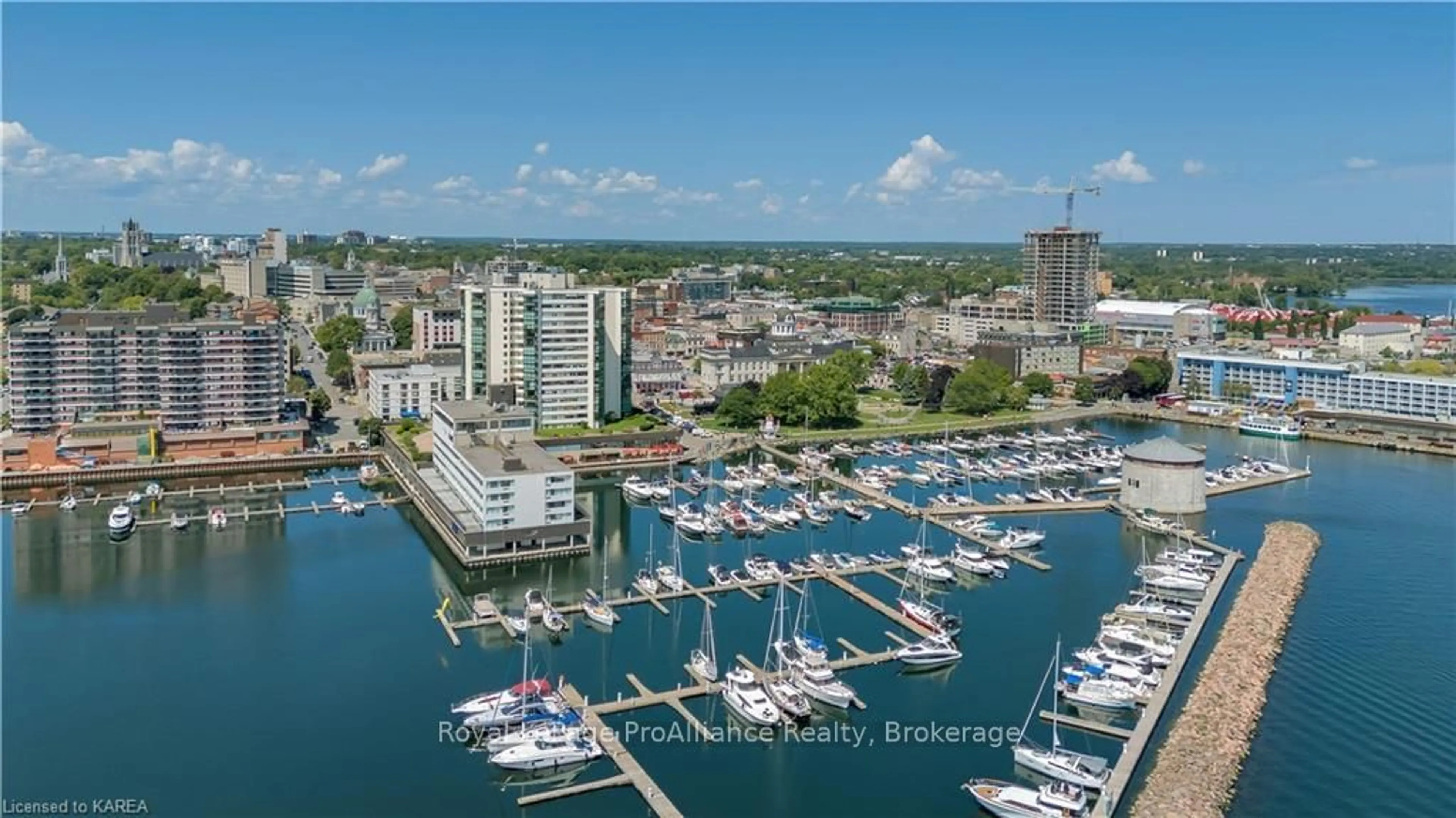 A pic from exterior of the house or condo, the view of lake or river for 185 ONTARIO St #1203, Kingston Ontario K7L 2Y7