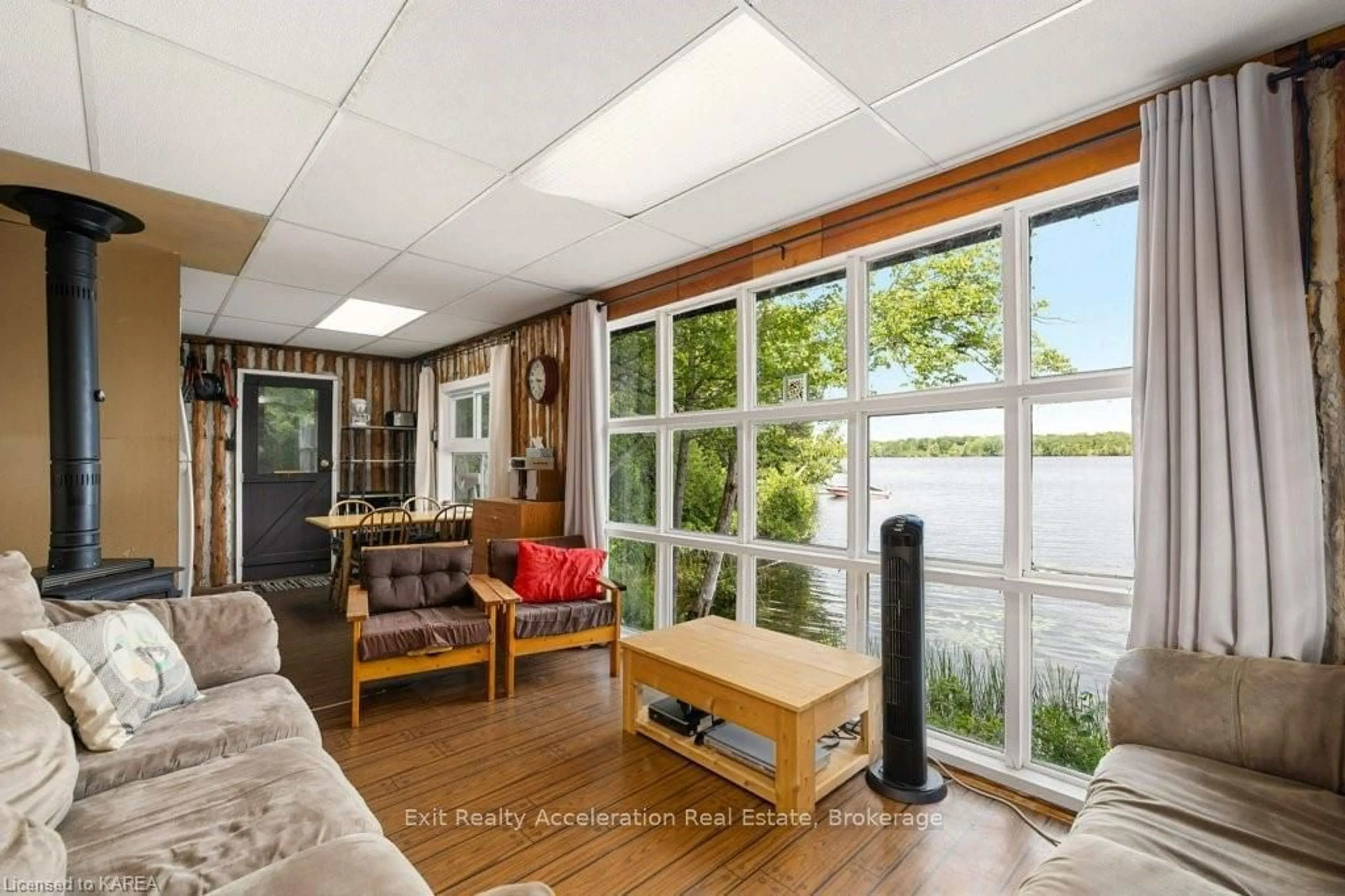 Living room, wood floors for 1020 COUTLEE POINT Lane, Central Frontenac Ontario K0H 2P0