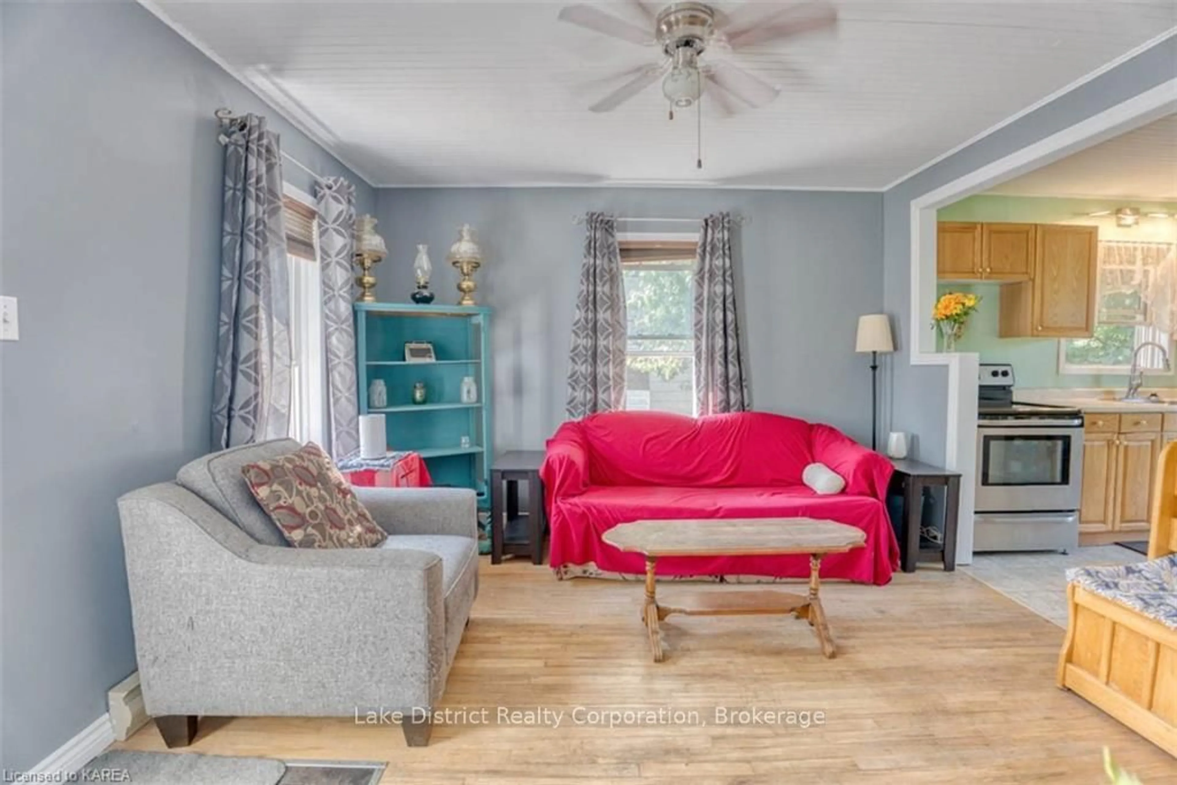 Living room, wood floors for 14255 ROAD 38 Rd, Central Frontenac Ontario K0H 2P0